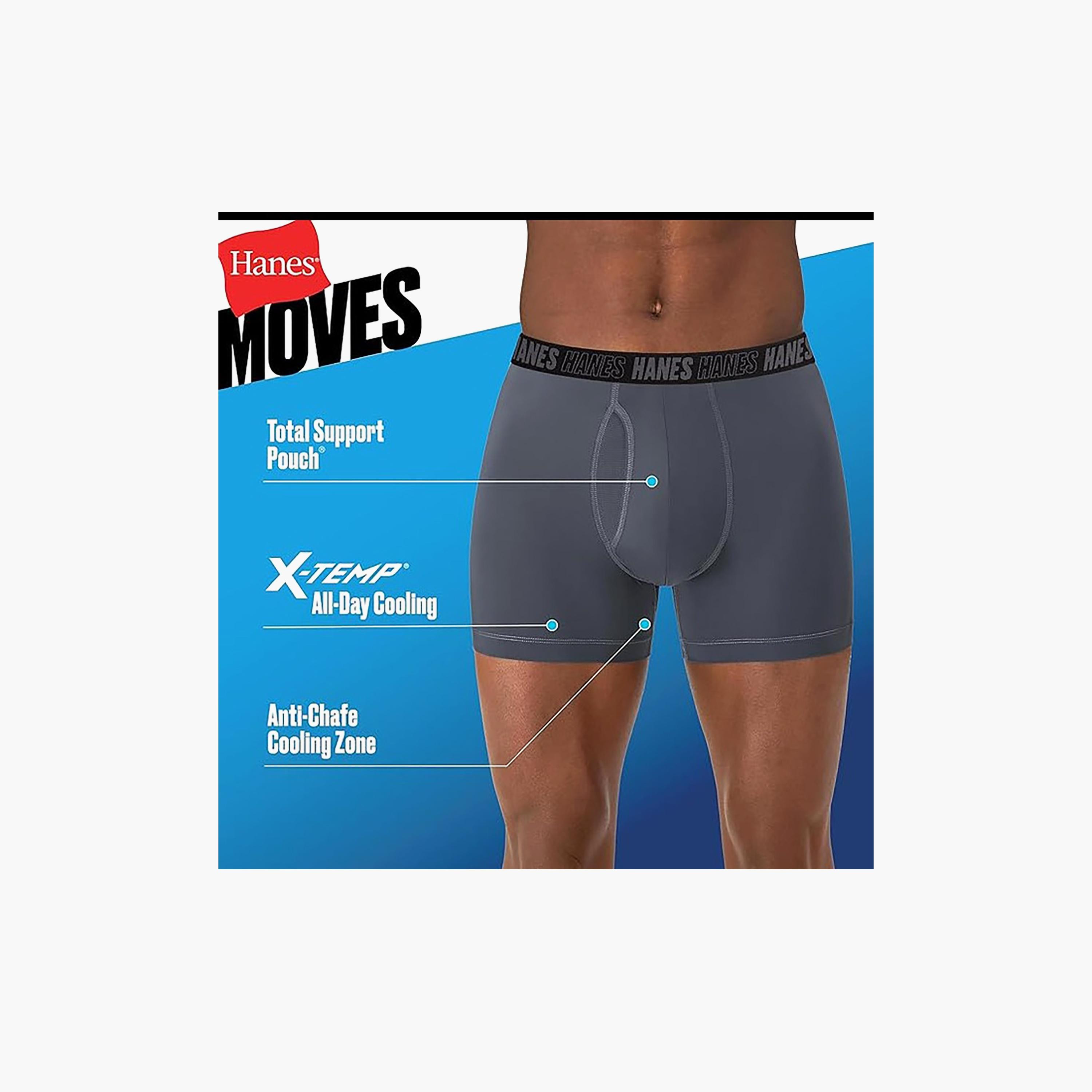 Hanes Assorted Pack of 3 Brand Print Waistband Men's Boxer Briefs-men-clothing-innerwear-underwear-image-4