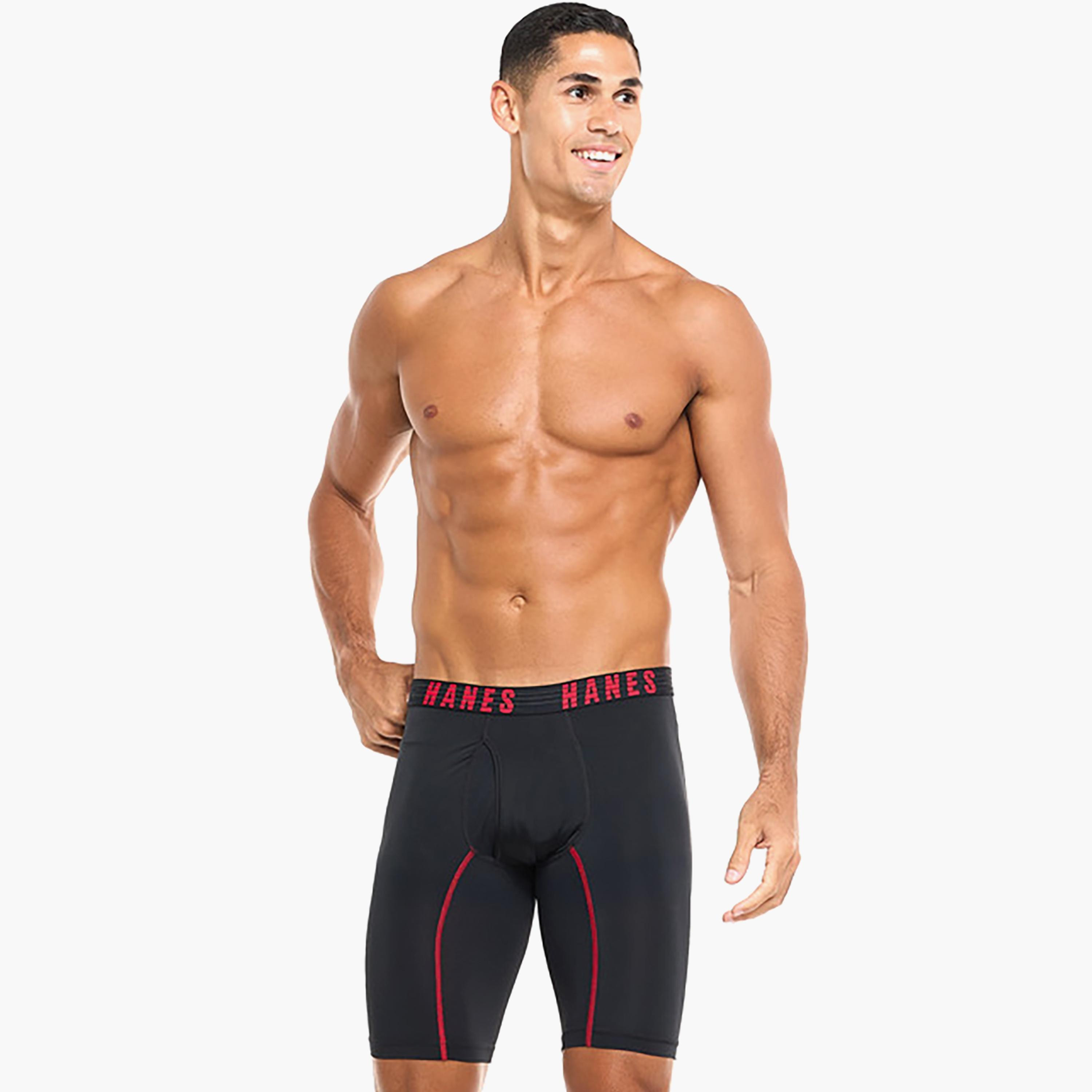 مجموعة متنوعة من 3 سراويل بوكسر رجالية مطبوعة بعلامة تجارية مع حزام خصر من هانز-men-clothing-innerwear-underwear-image-3