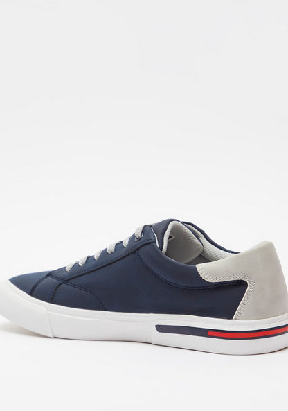 Lee Cooper Men's  Solid Sneakers with Lace-Up Closure-Men%27s Sneakers-image-2