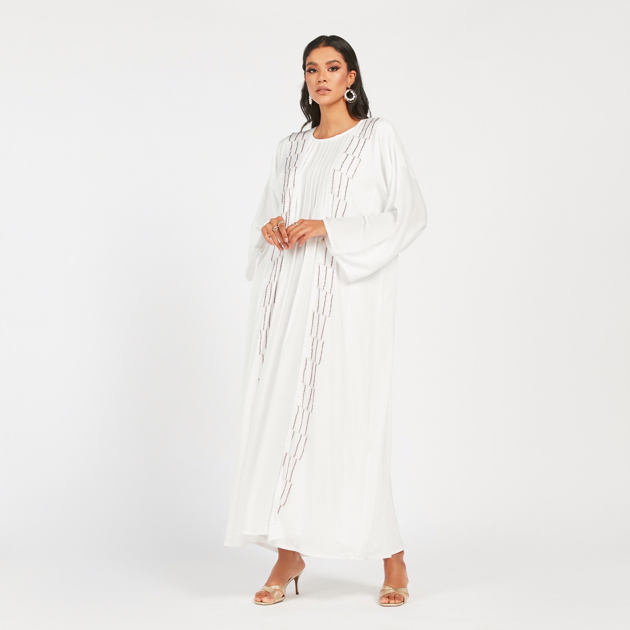 MOiSTREET Embroidered Open Front Abaya-women-arabicclothing-abayas-image-1