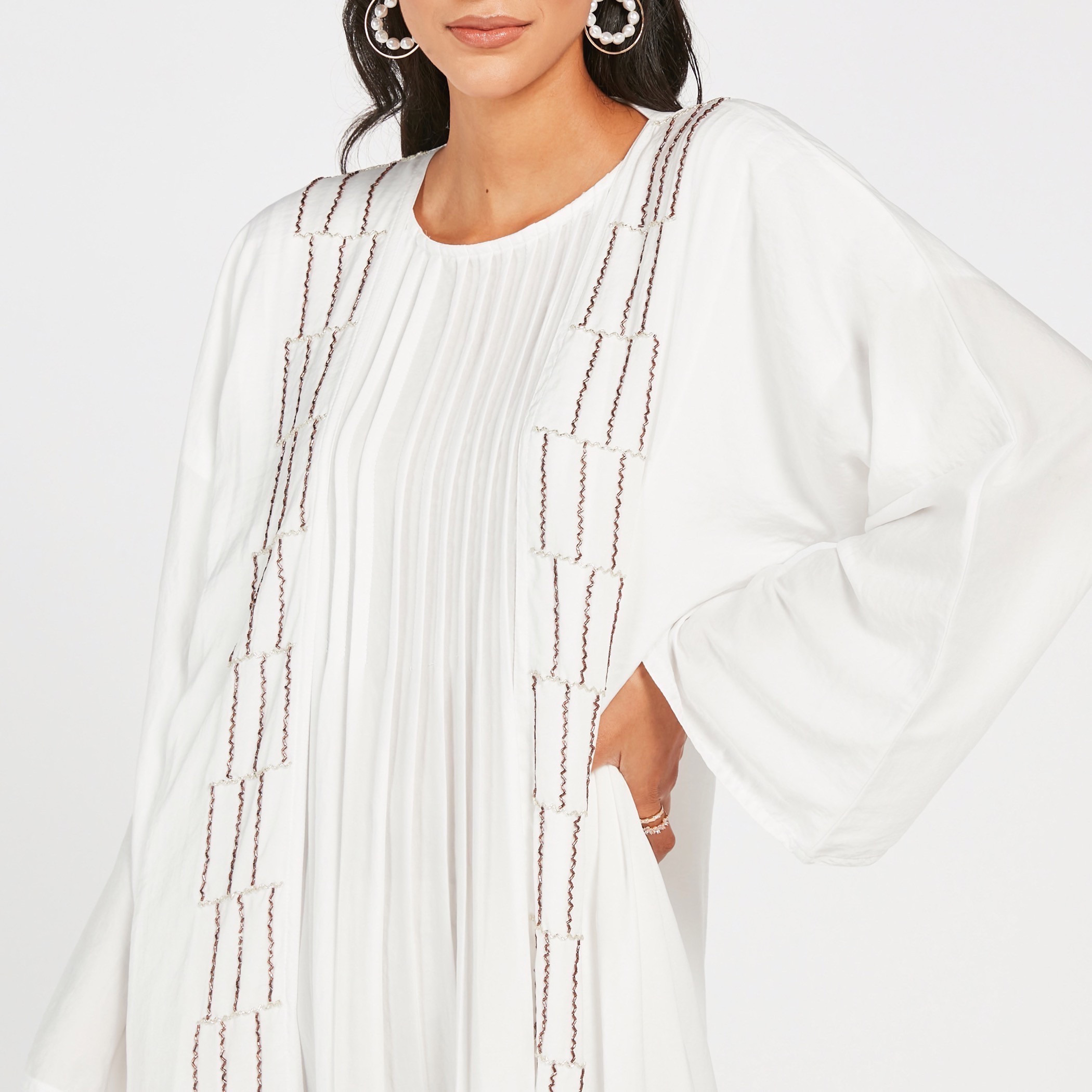 MOiSTREET Embroidered Open Front Abaya-women-arabicclothing-abayas-image-3