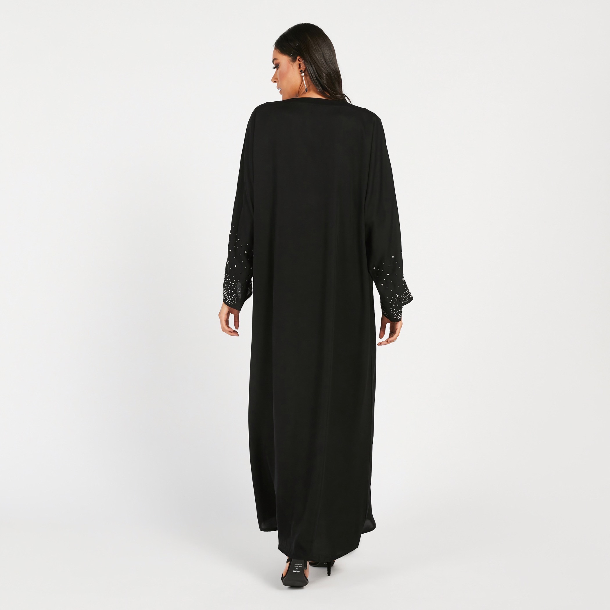 Moistreet Embellished Abaya with Button-Up Closure-women-arabicclothing-abayas-image-4