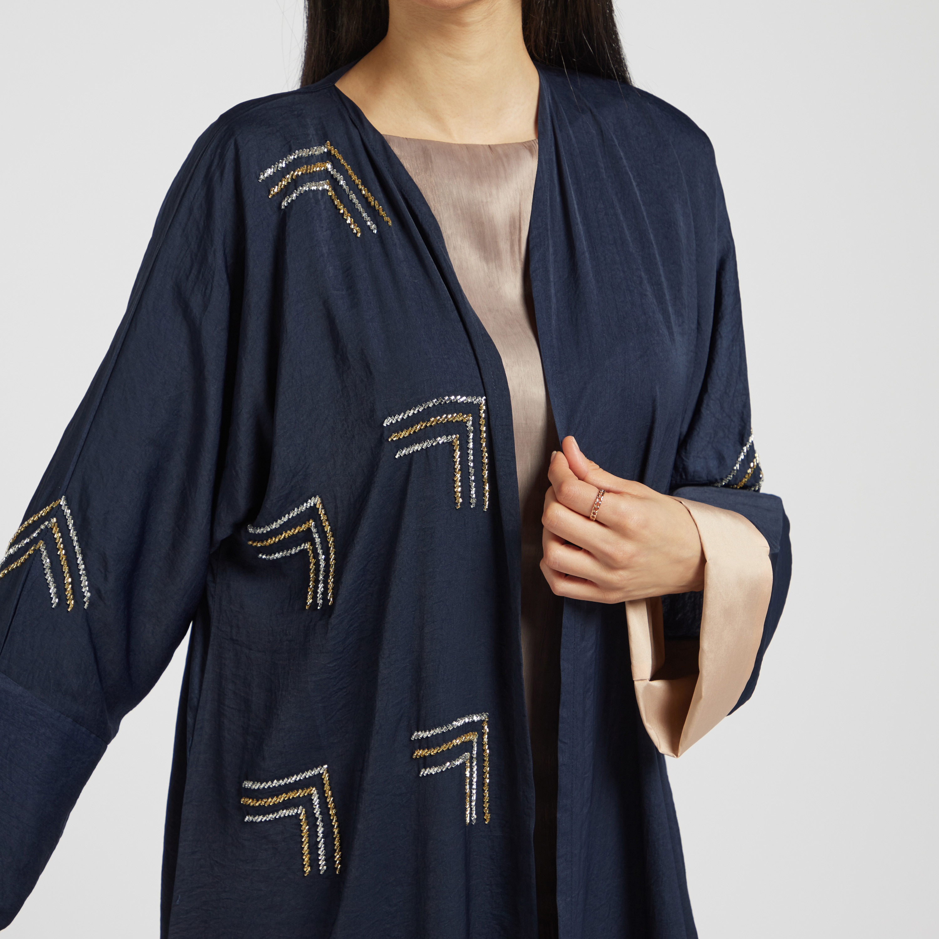 MOiSTREET Embellished Open Front Abaya with Long Sleeves-women-arabicclothing-abayas-image-3