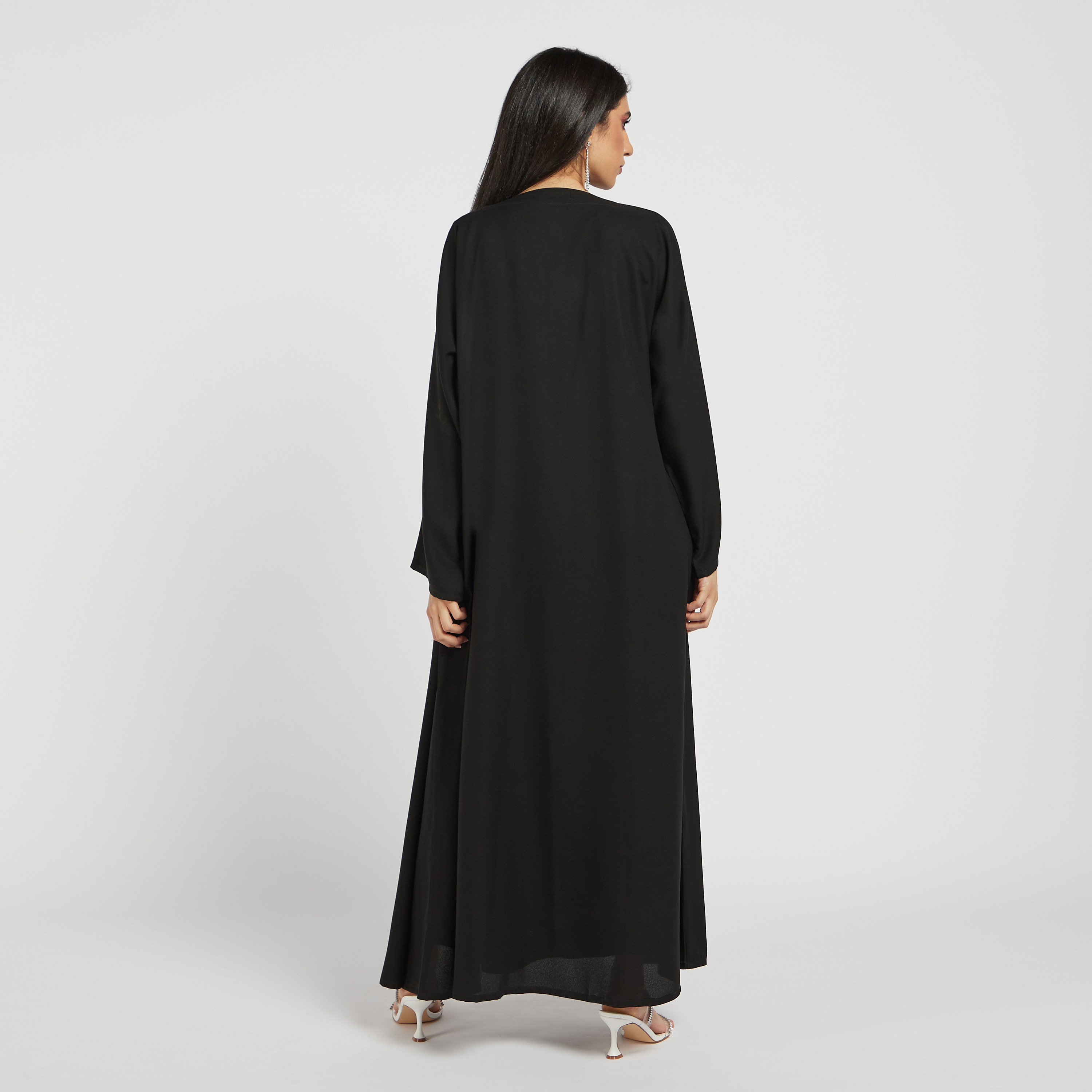 MOiSTREET Embellished Open Front Abaya with Long Sleeves-women-arabicclothing-abayas-image-4