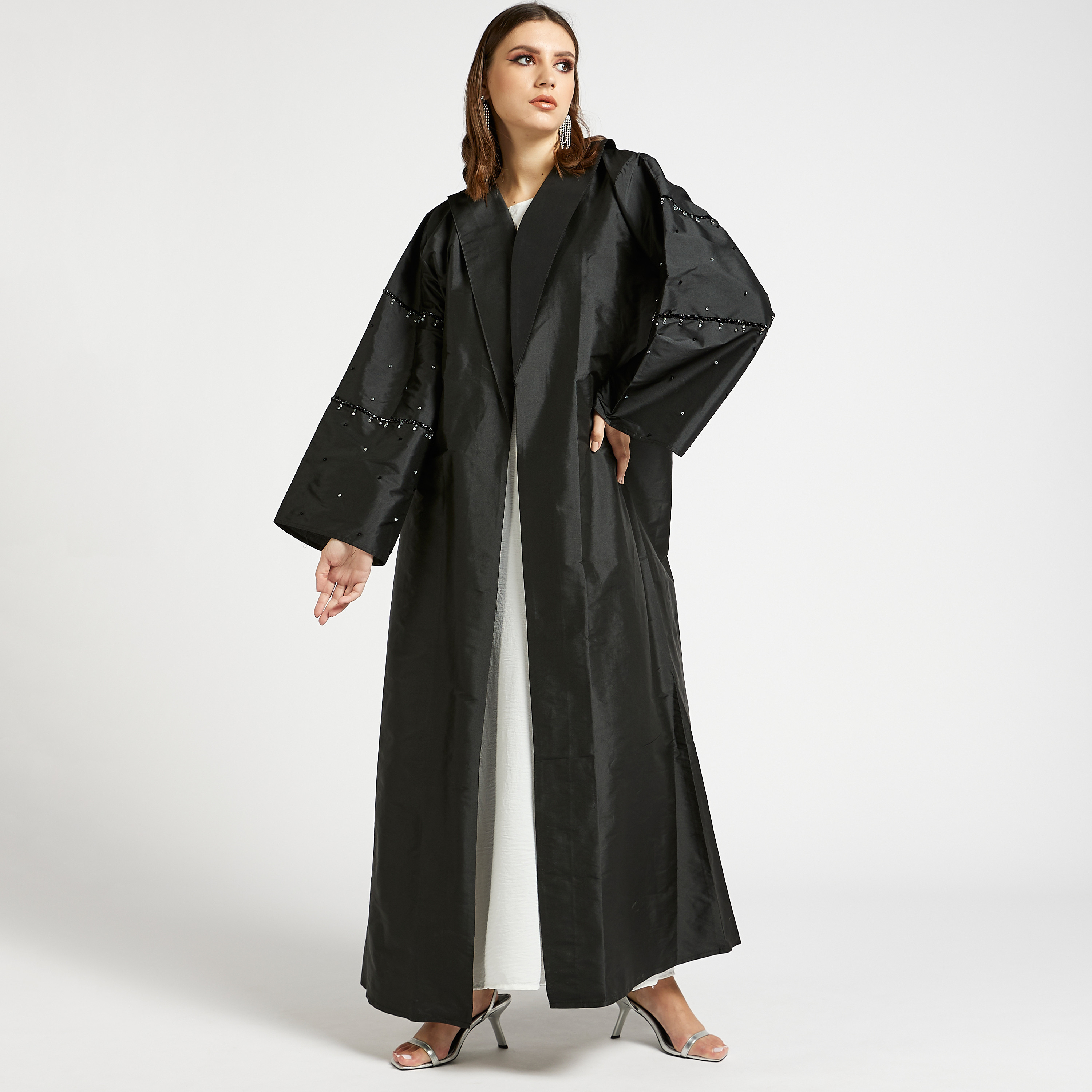 MOiSTREET Set of 3 Embellished Open Front Abaya-women-arabicclothing-abayas-image-3