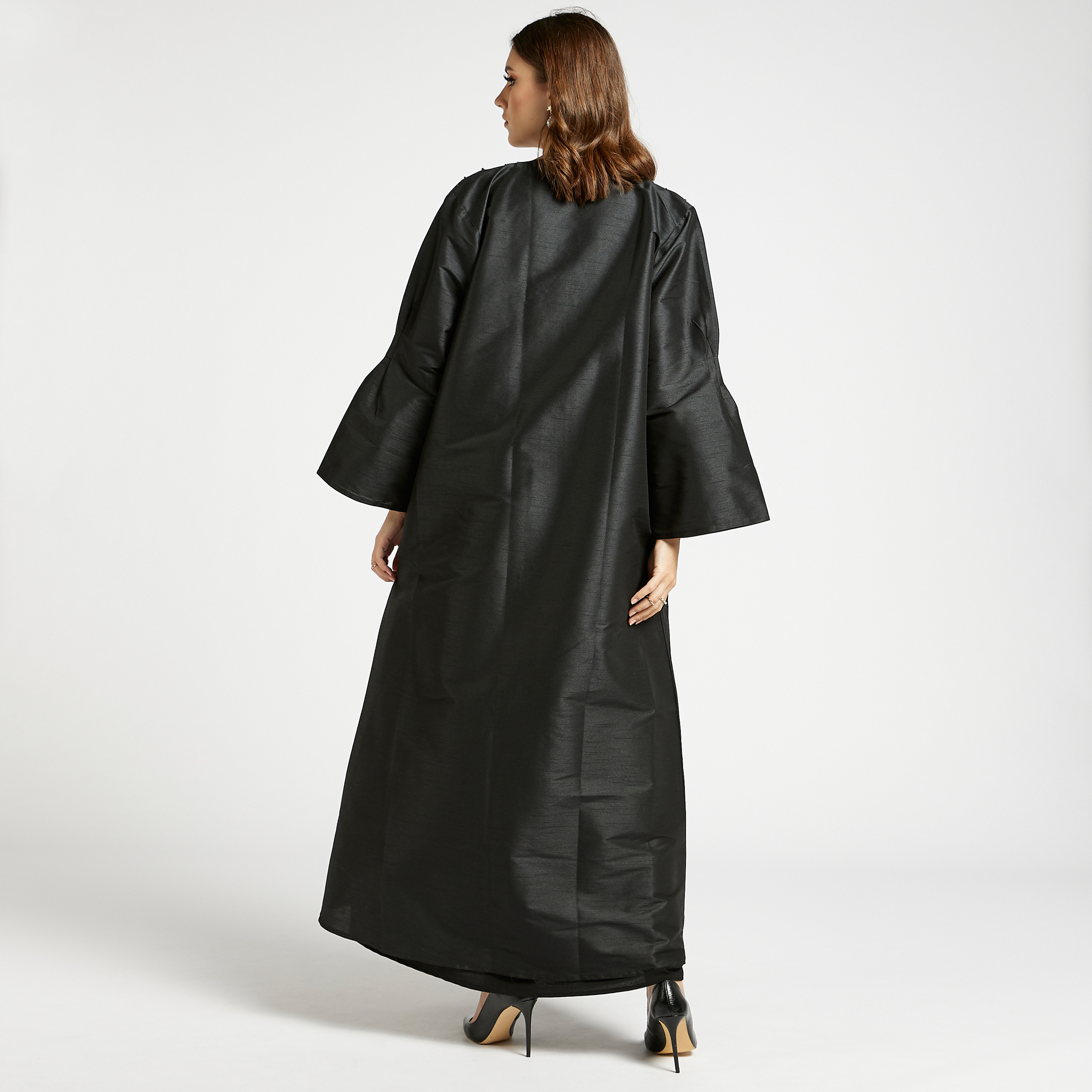 MOiSTREET Embellished Round Neck Abaya-women-arabicclothing-abayas-image-5