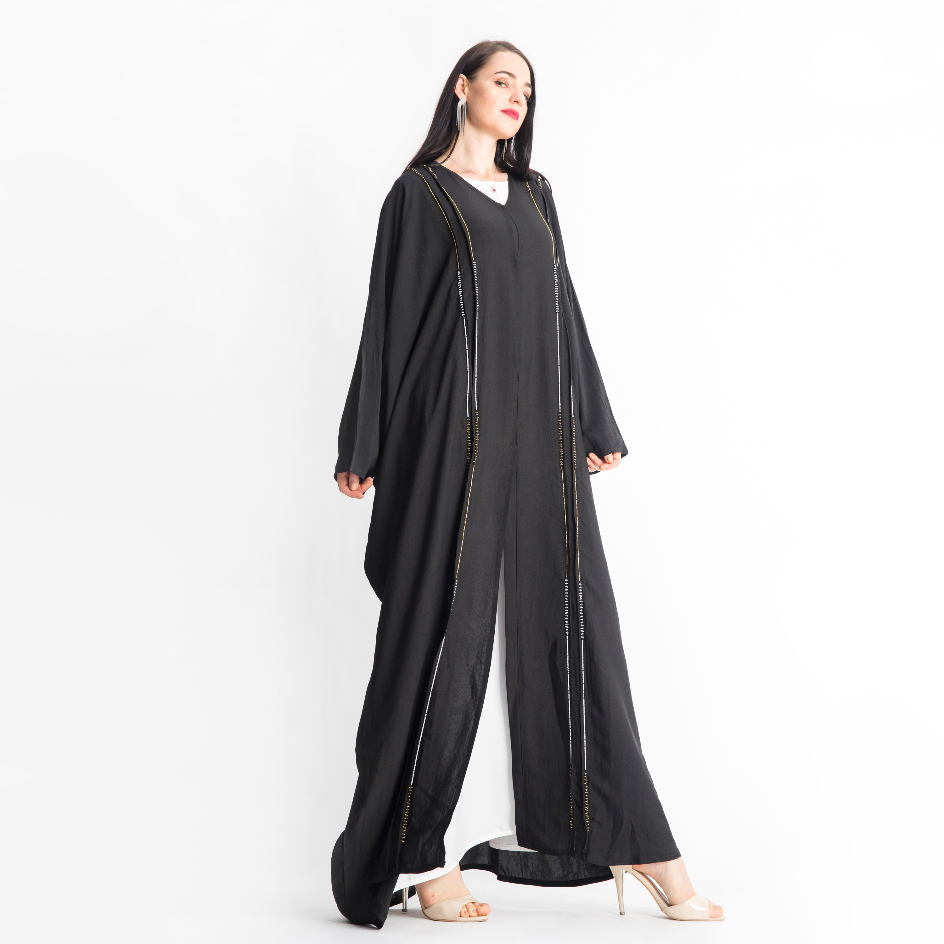 MOiSTREET Embellished Abaya with Long Sleeves-women-arabicclothing-abayas-image-2