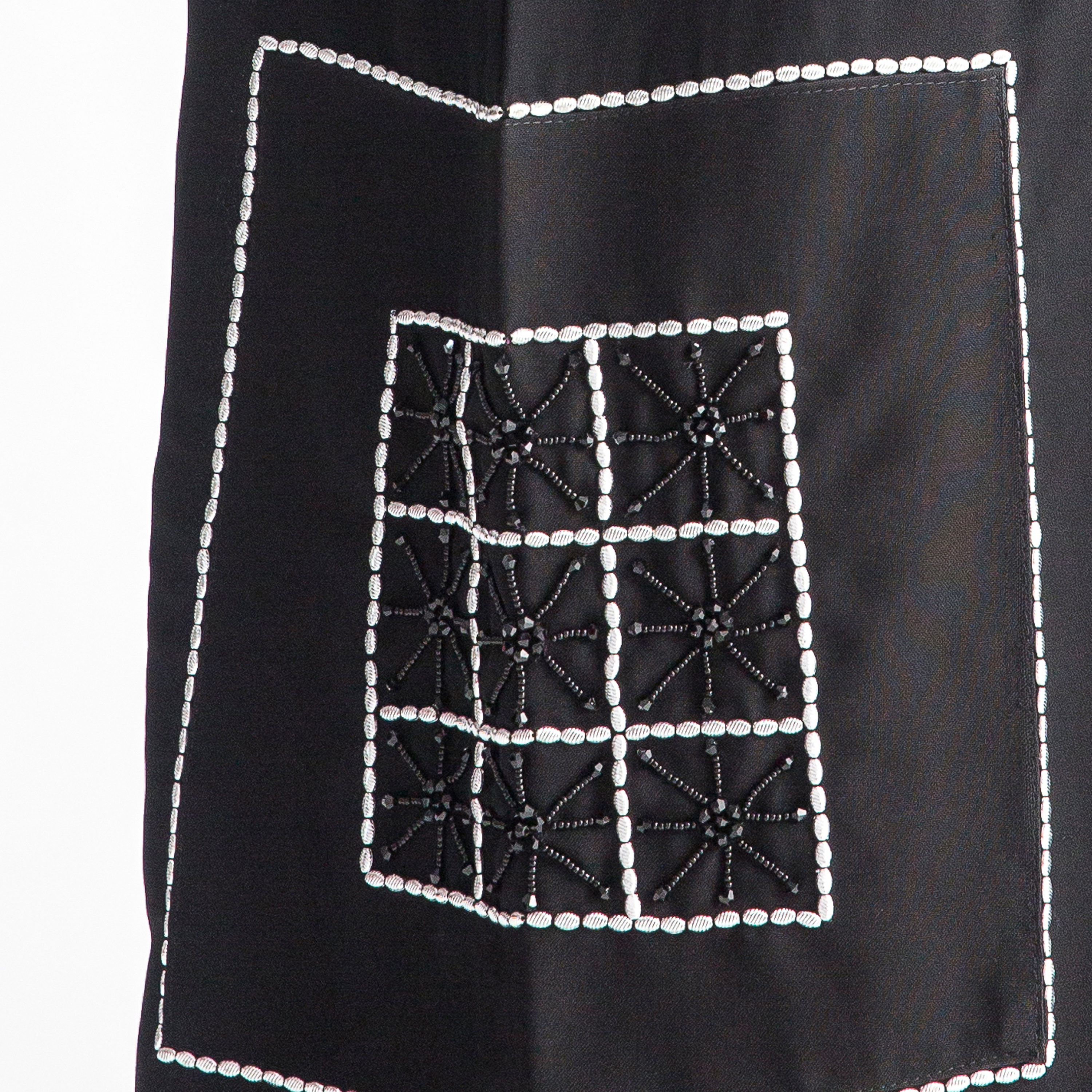 MOiSTREET V-neck Abaya with Bead Detail-women-arabicclothing-abayas-image-4