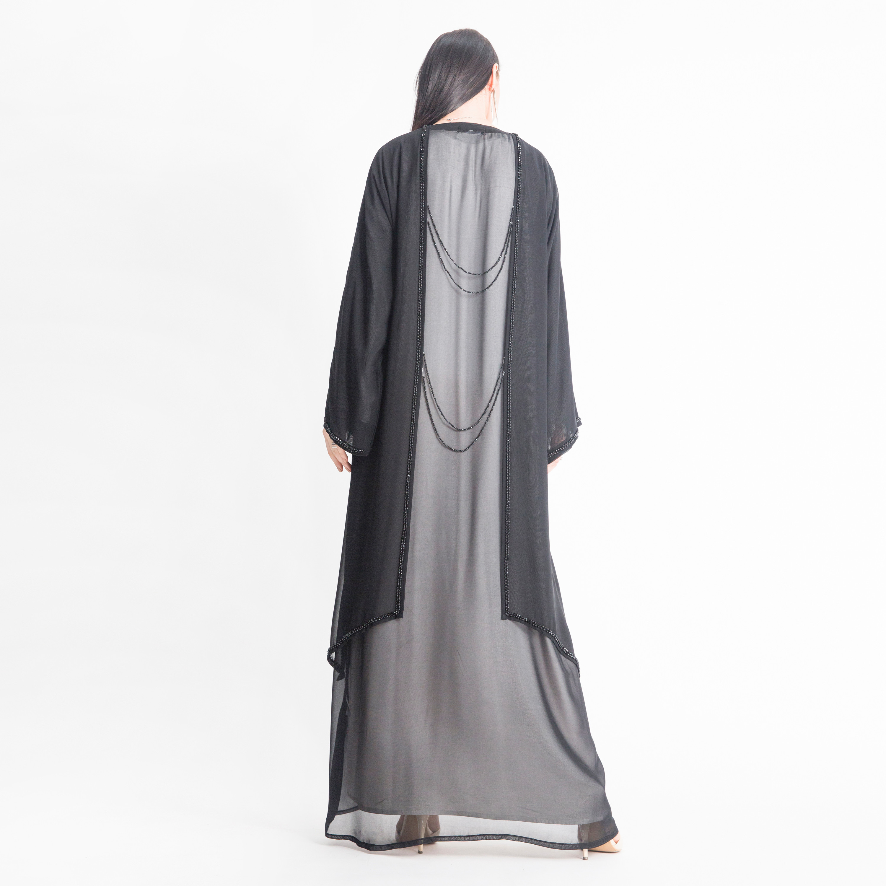 MOiSTREET Embellished Layered Abaya-women-arabicclothing-abayas-image-3