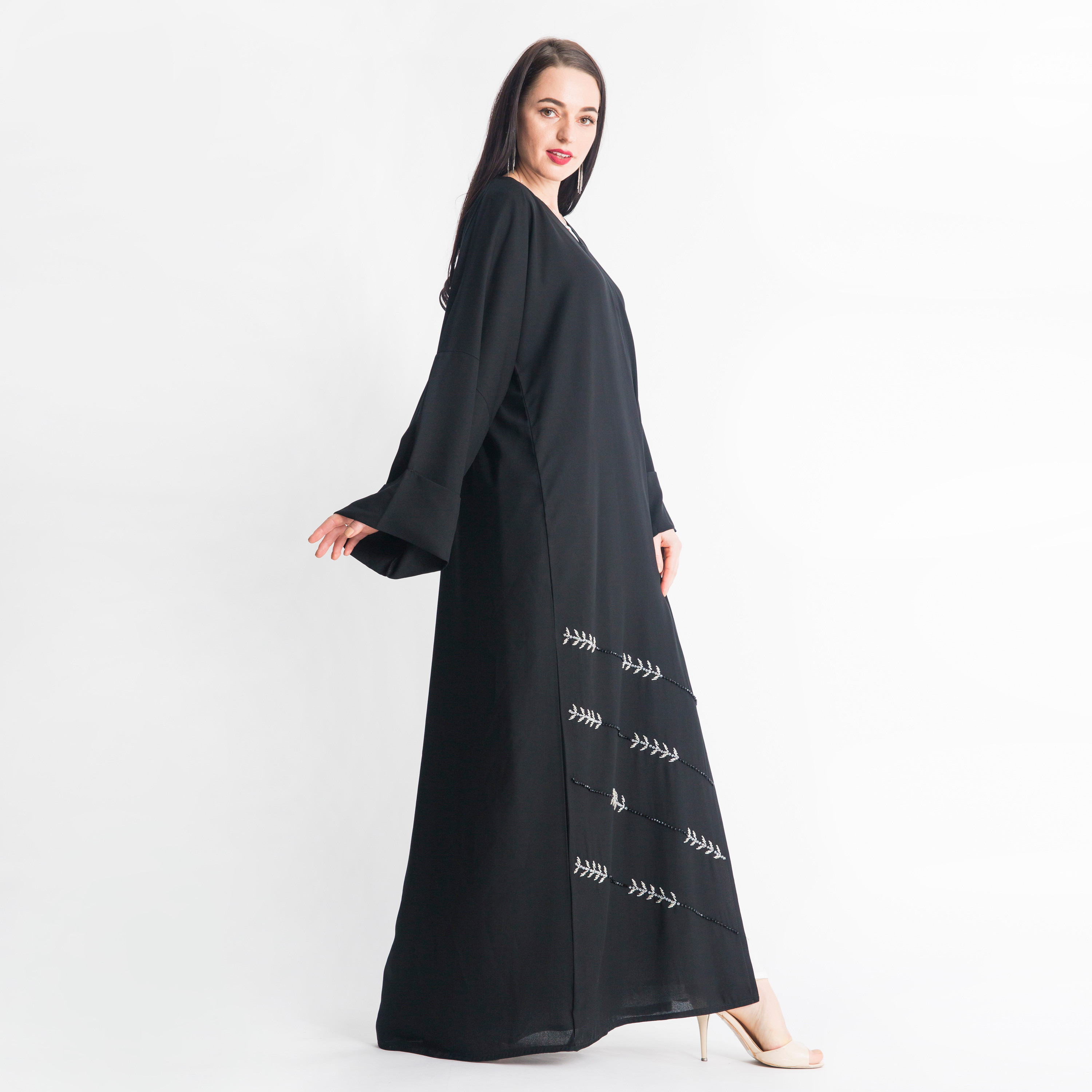 Moistreet Embellished Abaya with Long Sleeves-women-arabicclothing-abayas-image-3