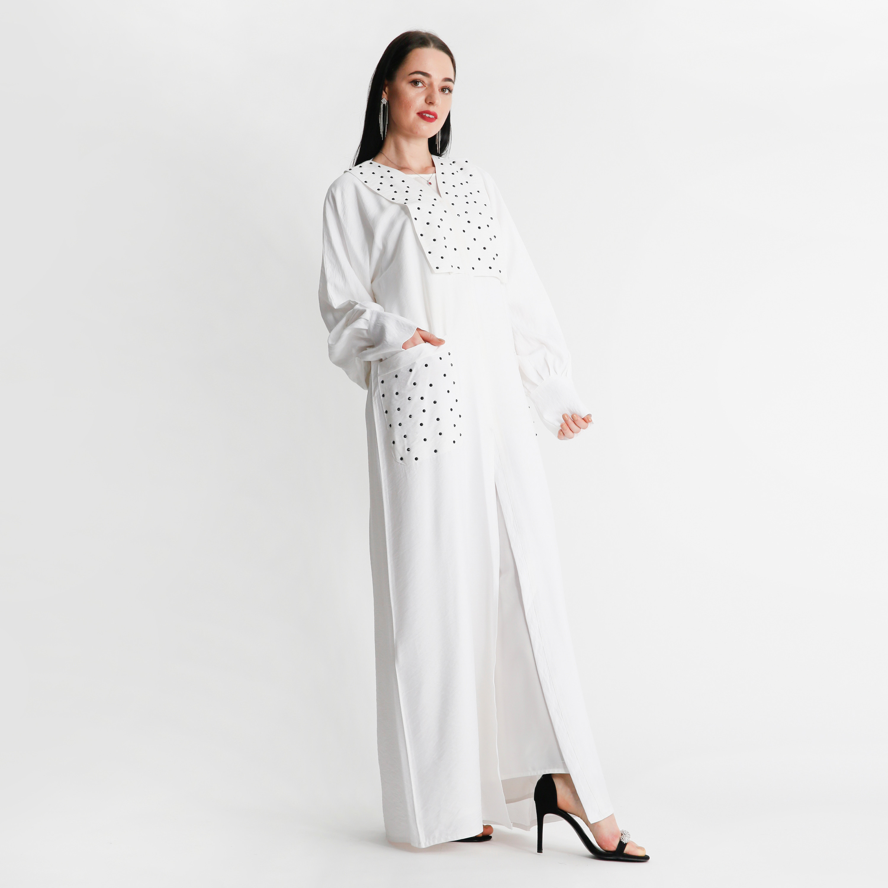 MOiSTREET Embellished Abaya with Pockets-women-arabicclothing-abayas-image-3