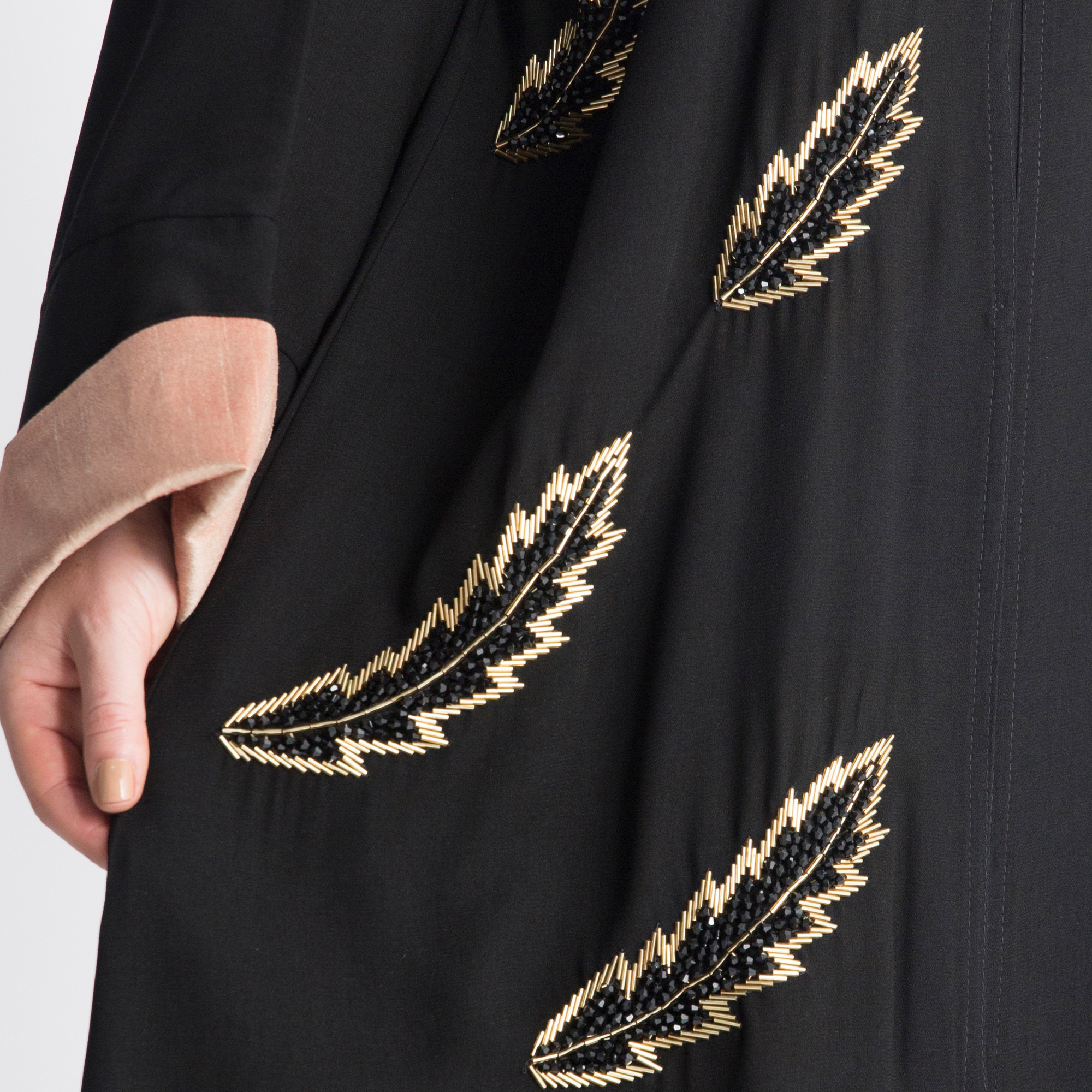 MOiSTREET Leaf Embroidered Abaya-women-arabicclothing-abayas-image-4