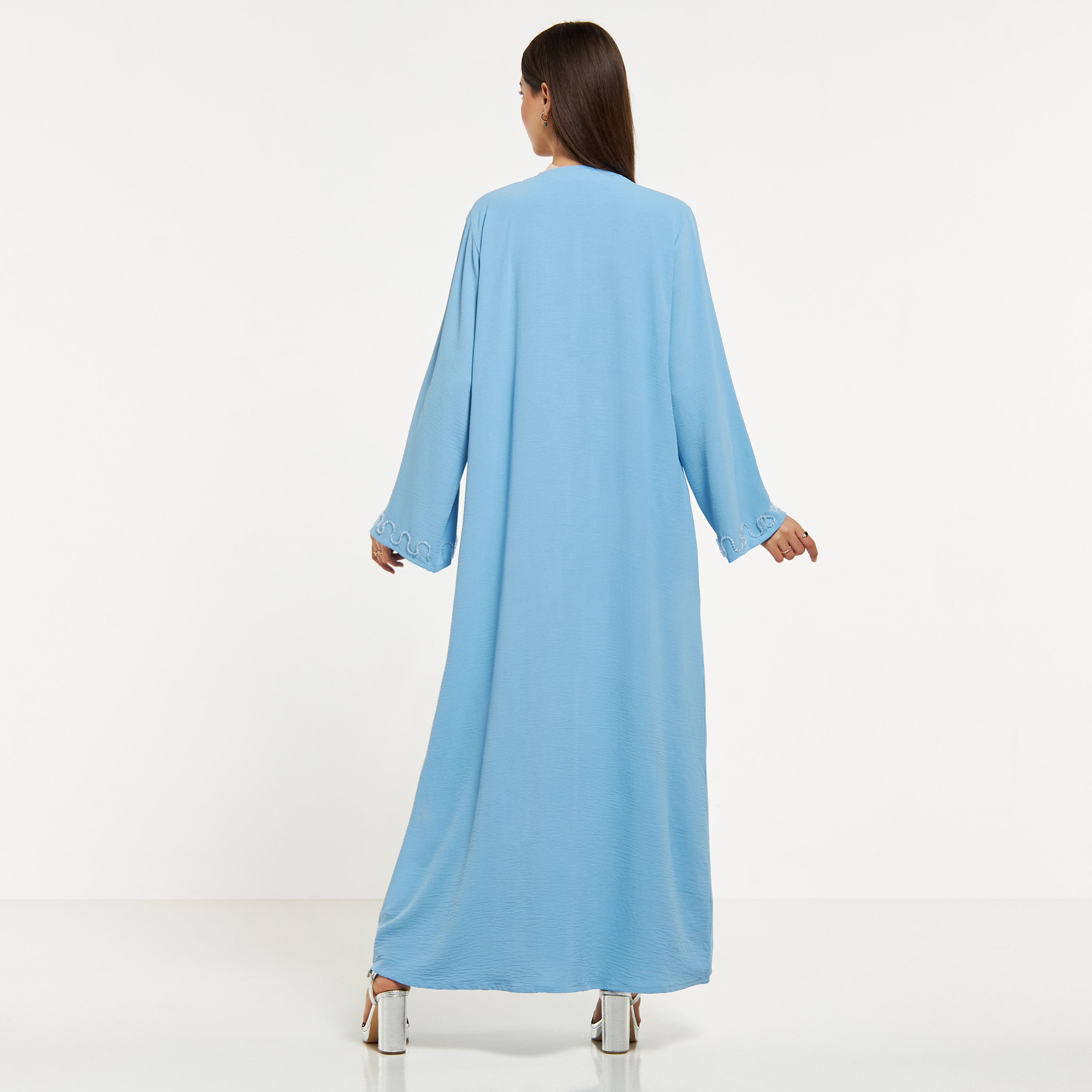 MOiSTREET Embellished Abaya with Hijab-women-arabicclothing-abayas-image-5