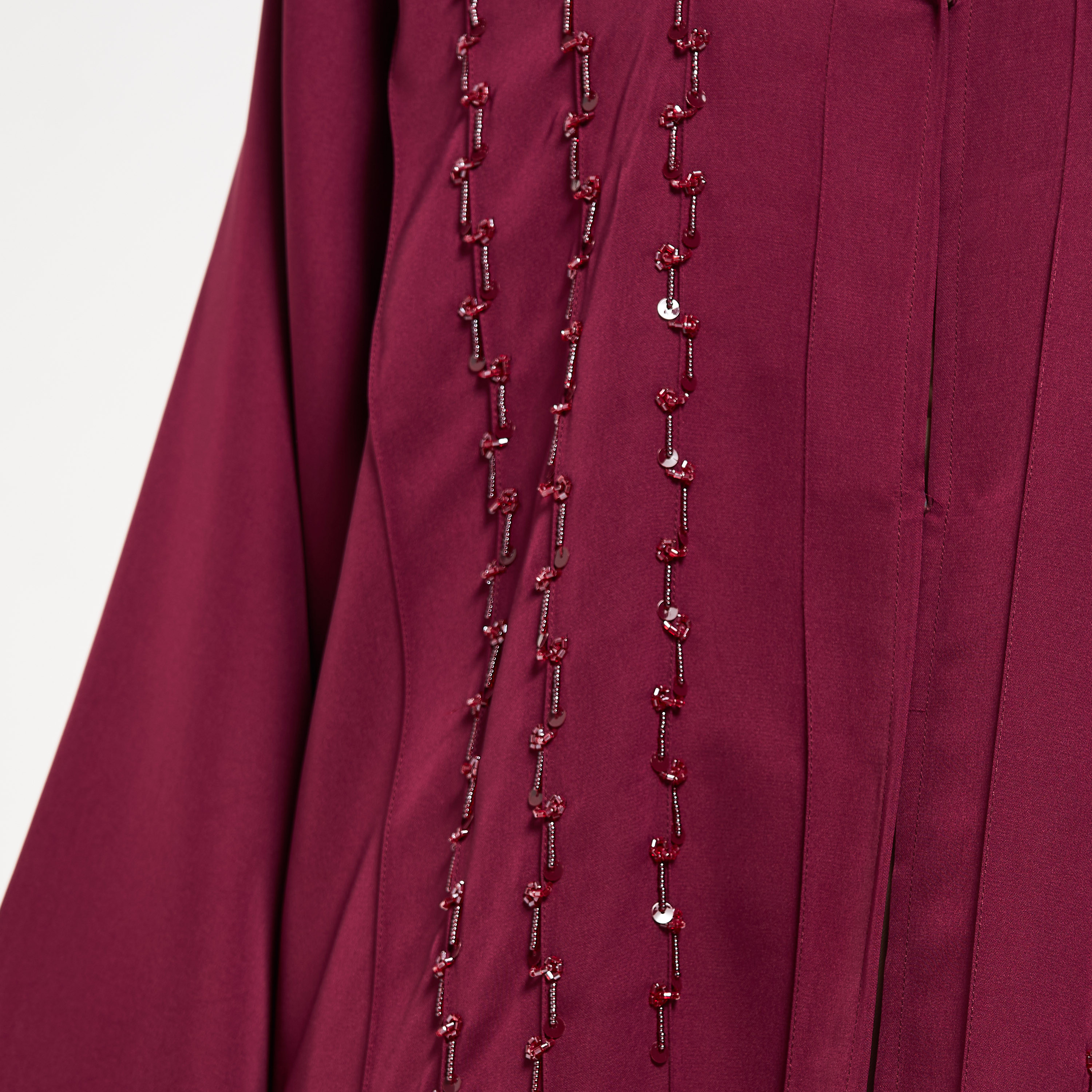 MOiSTREET Bead Embellished Abaya with Hijab-women-arabicclothing-abayas-image-3