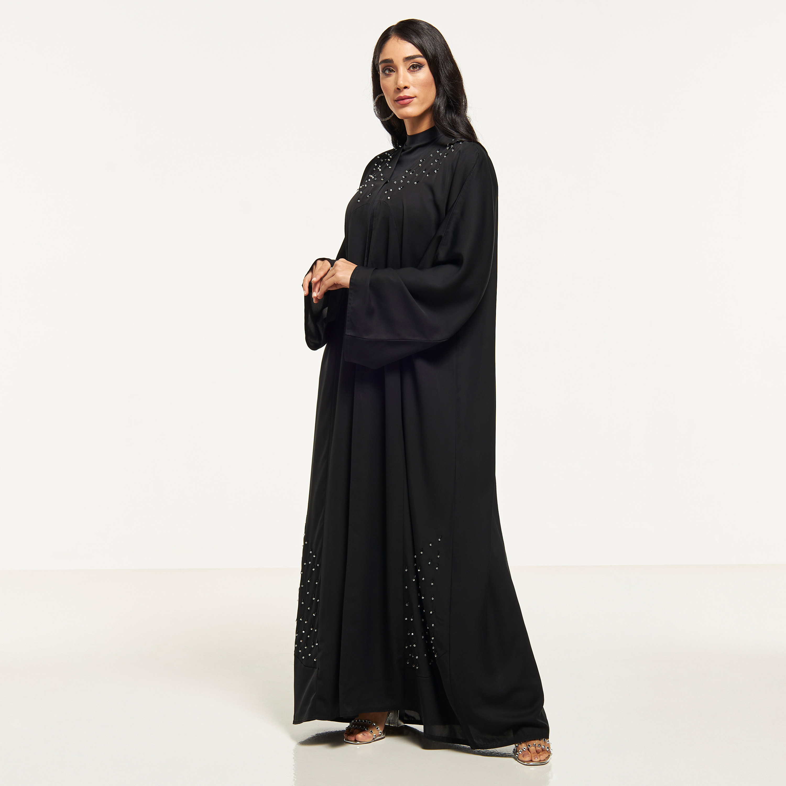 Embellished abayas best sale