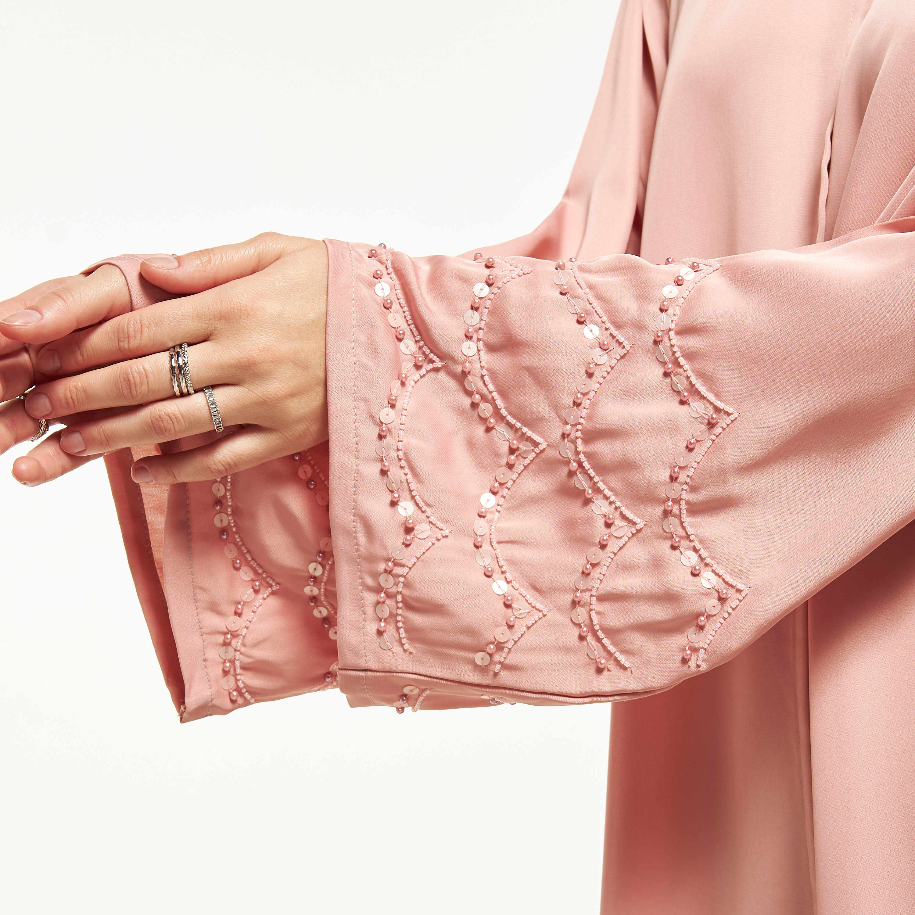 MOiSTREET Embellished Abaya with Hijab-women-arabicclothing-abayas-image-3