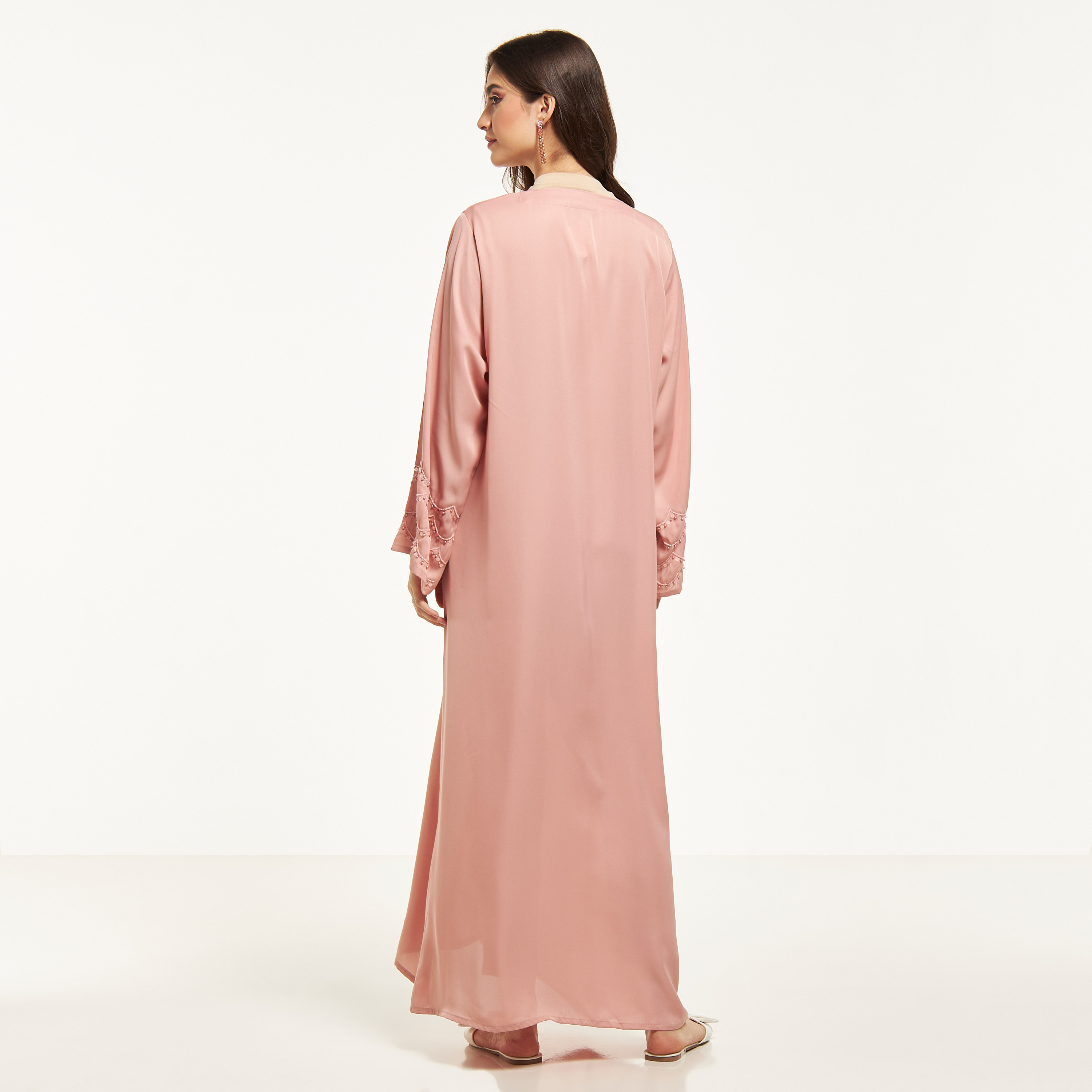 MOiSTREET Embellished Abaya with Hijab-women-arabicclothing-abayas-image-5