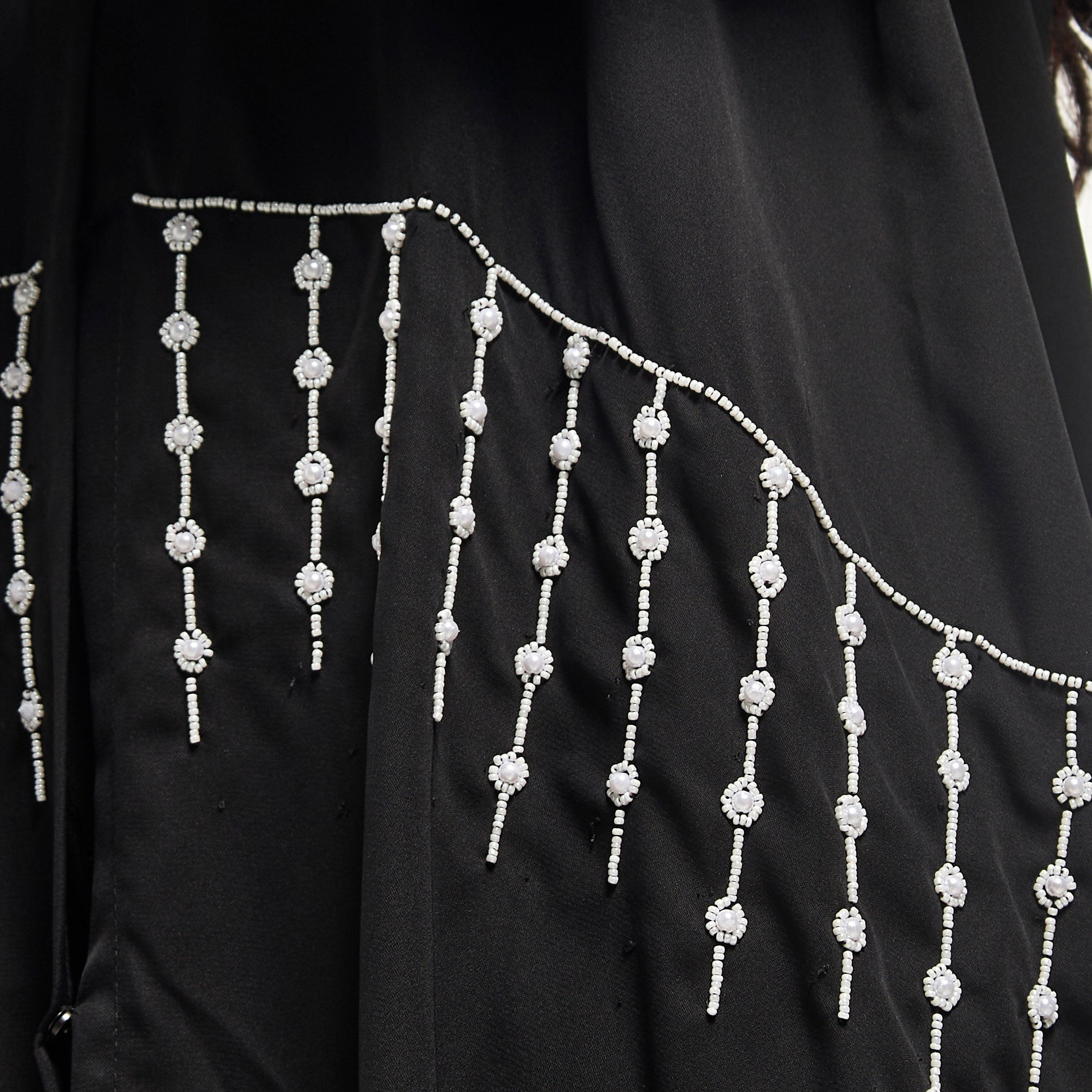 MOiSTREET Bead Embellished Abaya with Hijab-women-arabicclothing-abayas-image-3