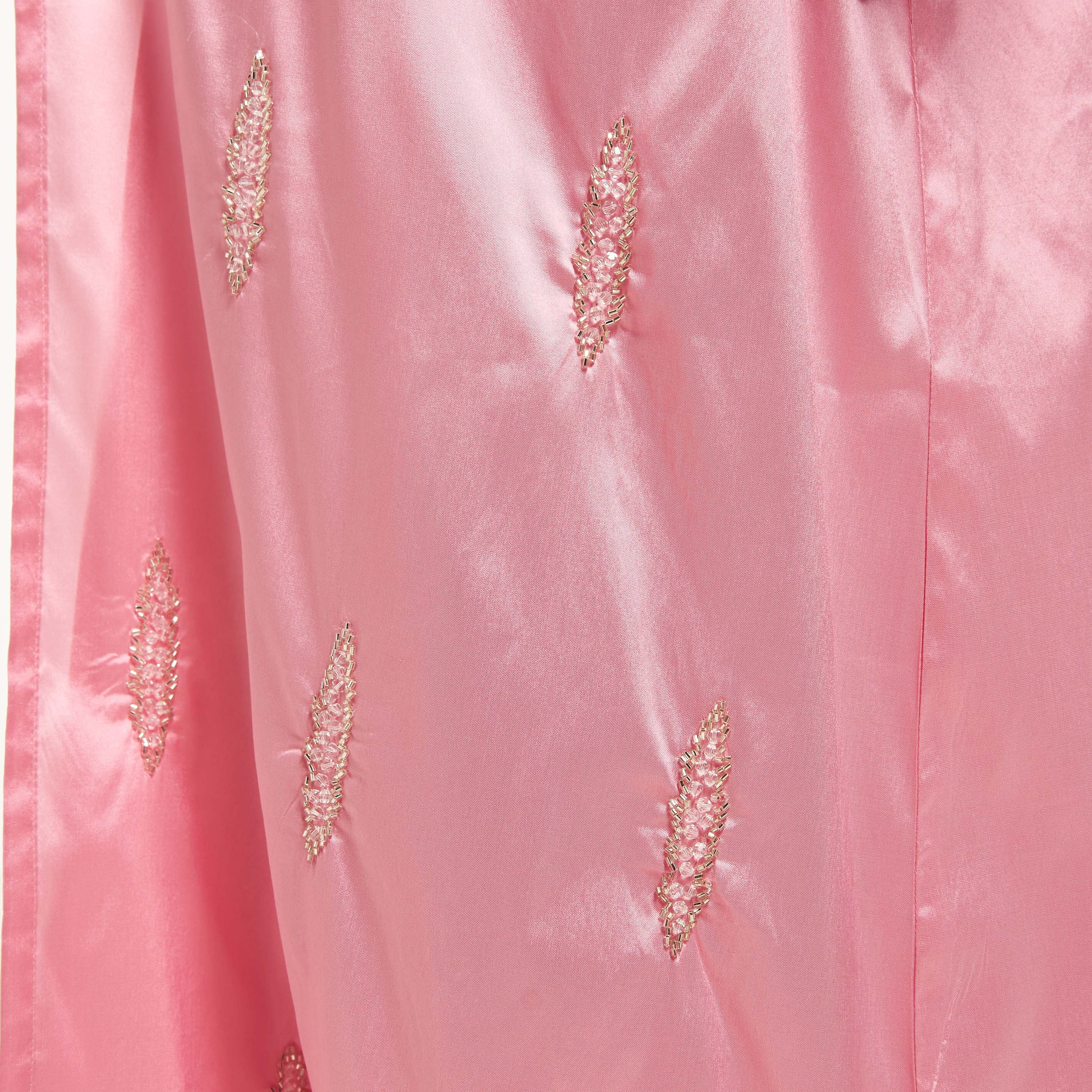 MOiSTREET Bead Embellished Abaya with Hijab-women-arabicclothing-abayas-image-3