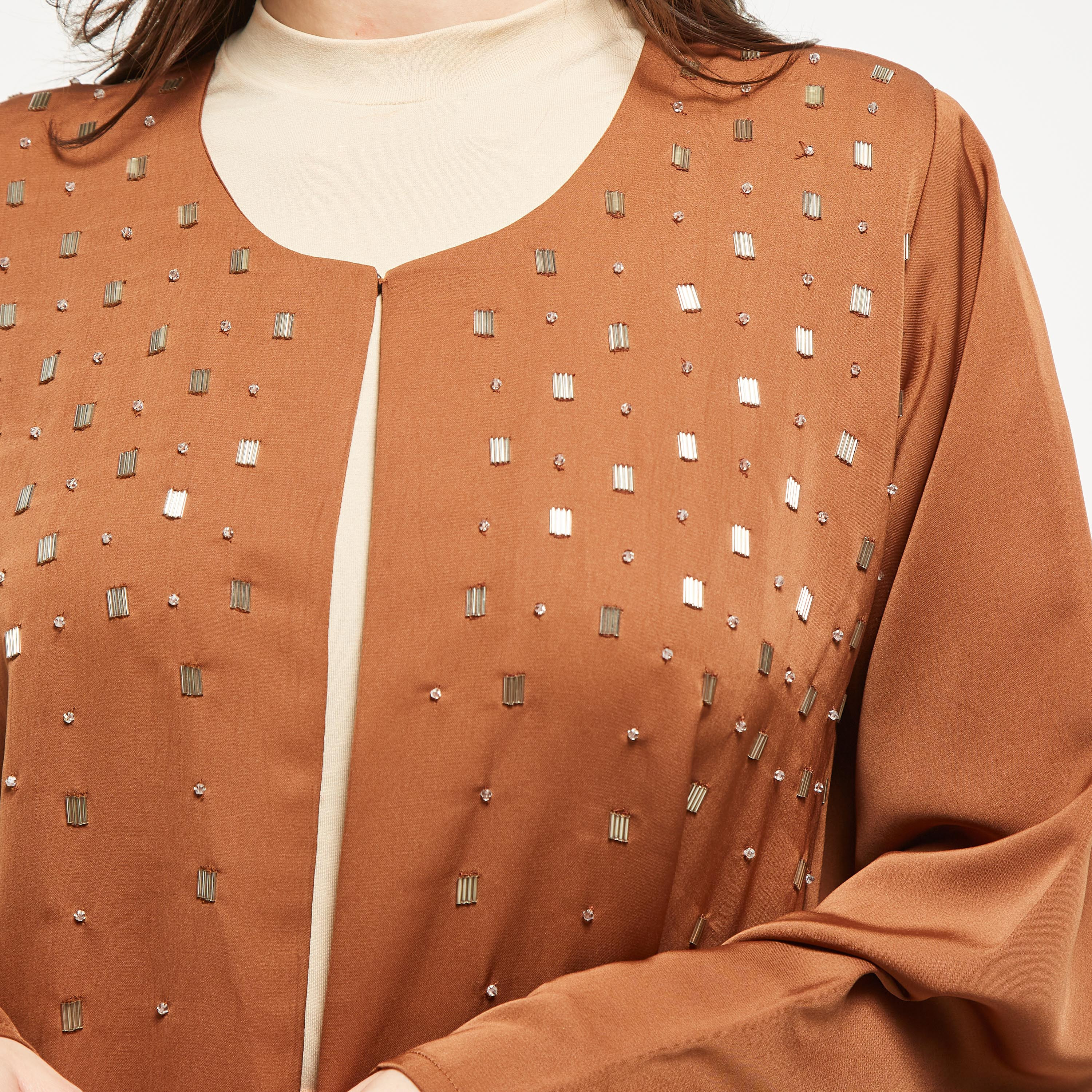 عباية مزيّنة مع حجاب من مويستريت-women-arabicclothing-abayas-image-3