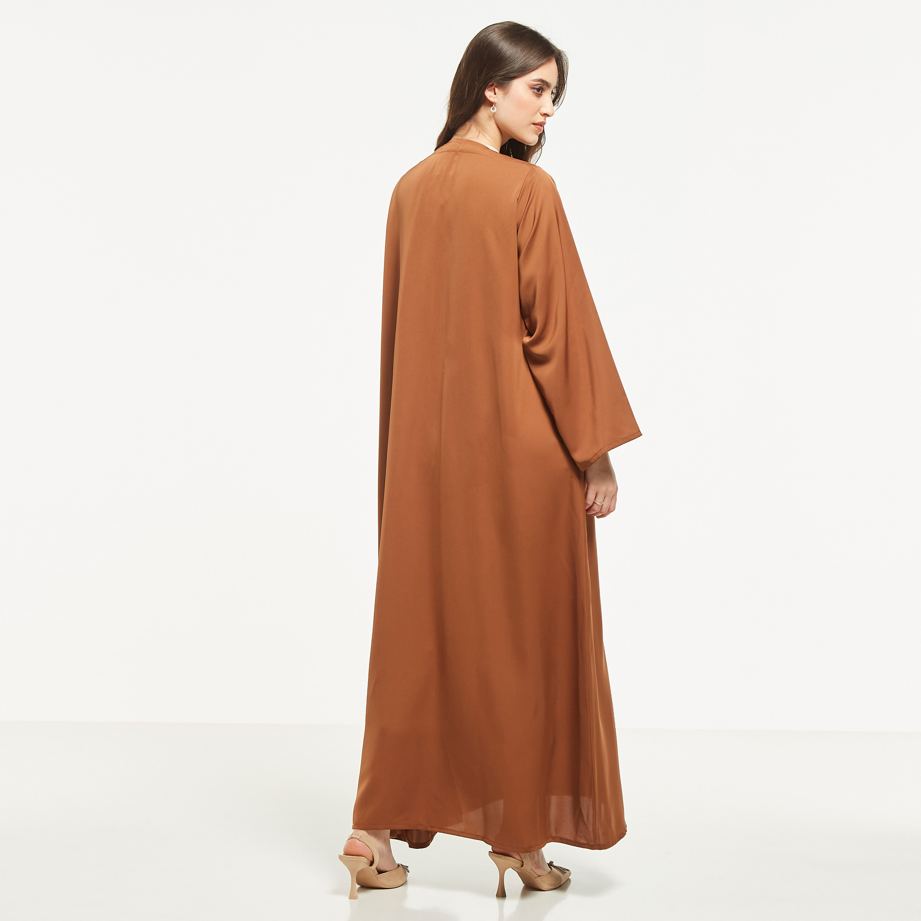 MOiSTREET Embellished Abaya with Hijab-women-arabicclothing-abayas-image-5