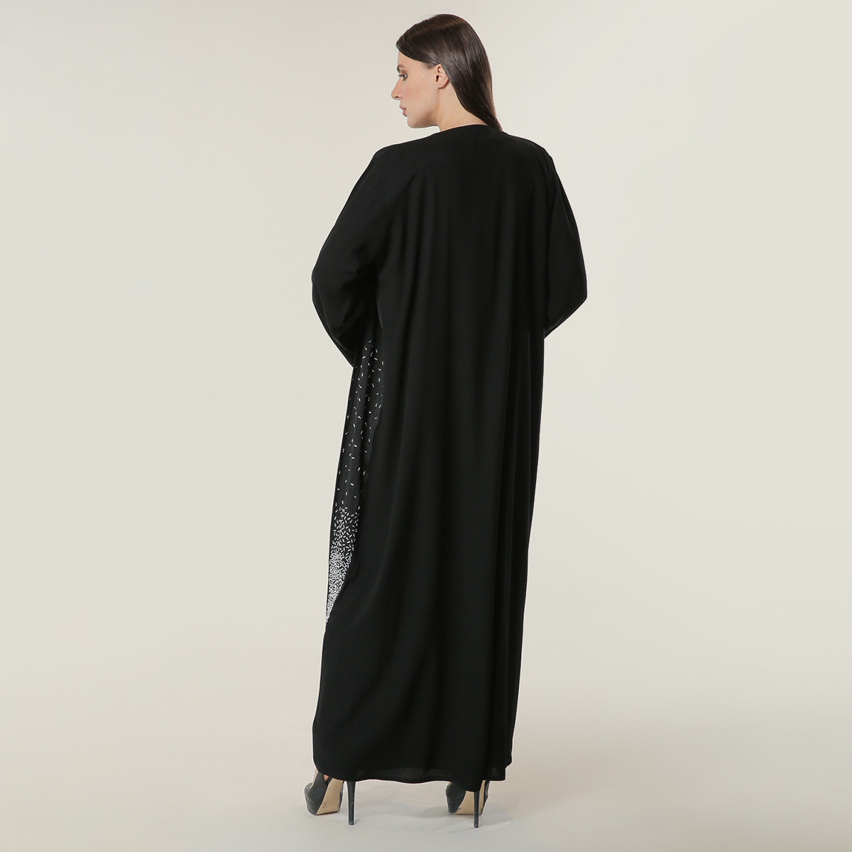 MOiSTREET Embellished Abaya with V-neck-women-arabicclothing-abayas-image-3