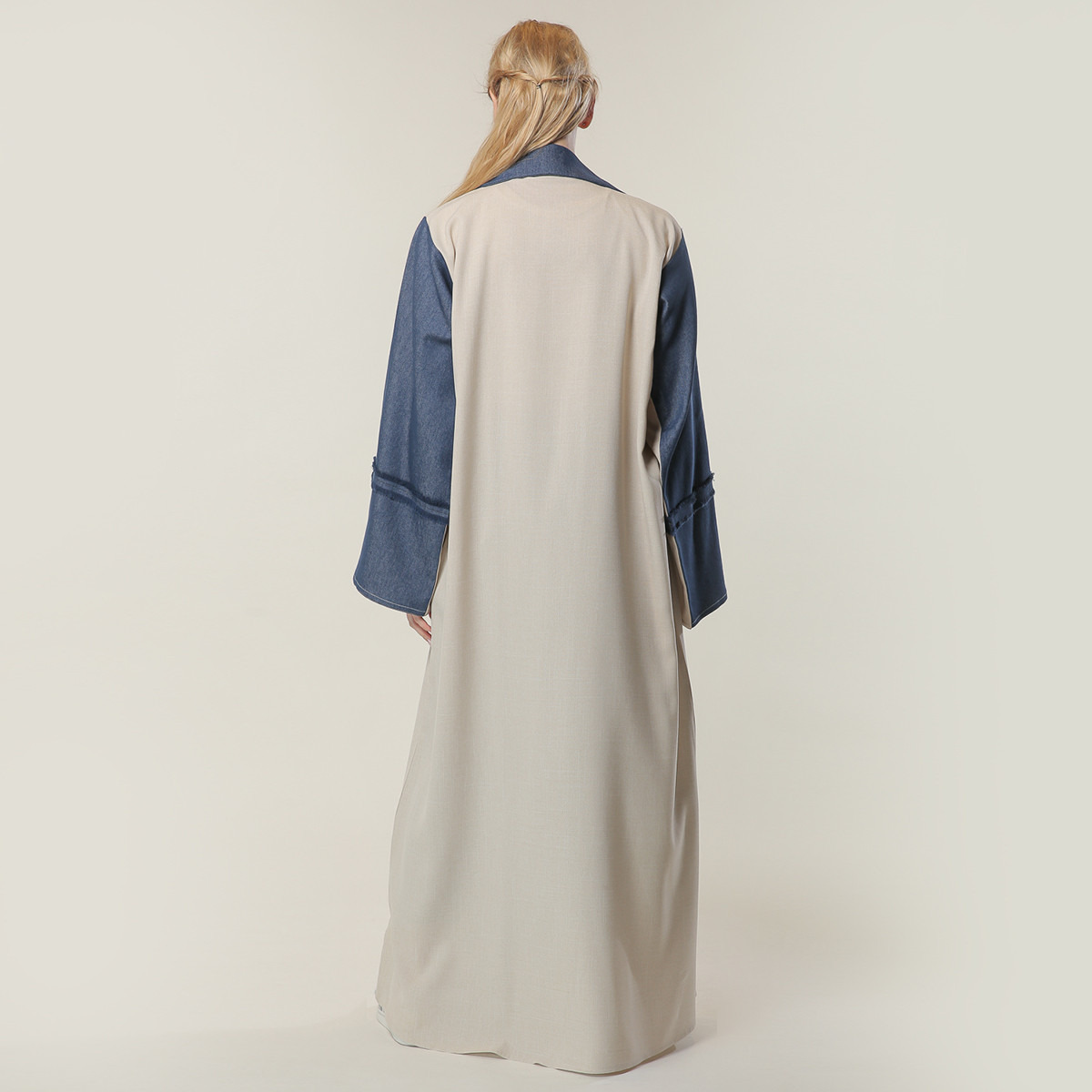 MOiSTREET Solid Abaya with Lapel Detail-women-arabicclothing-abayas-image-2