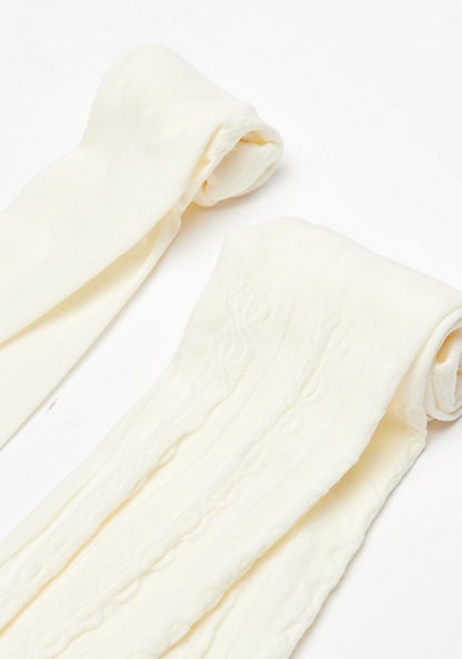 Textured Tights - Set of 2-Girl%27s Socks & Tights-image-1