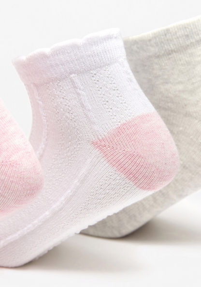 Textured Ankle Length Socks - Set of 3