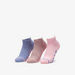 Dash Textured Ankle Length Sports Socks - Set of 3-Women%27s Socks-thumbnailMobile-0