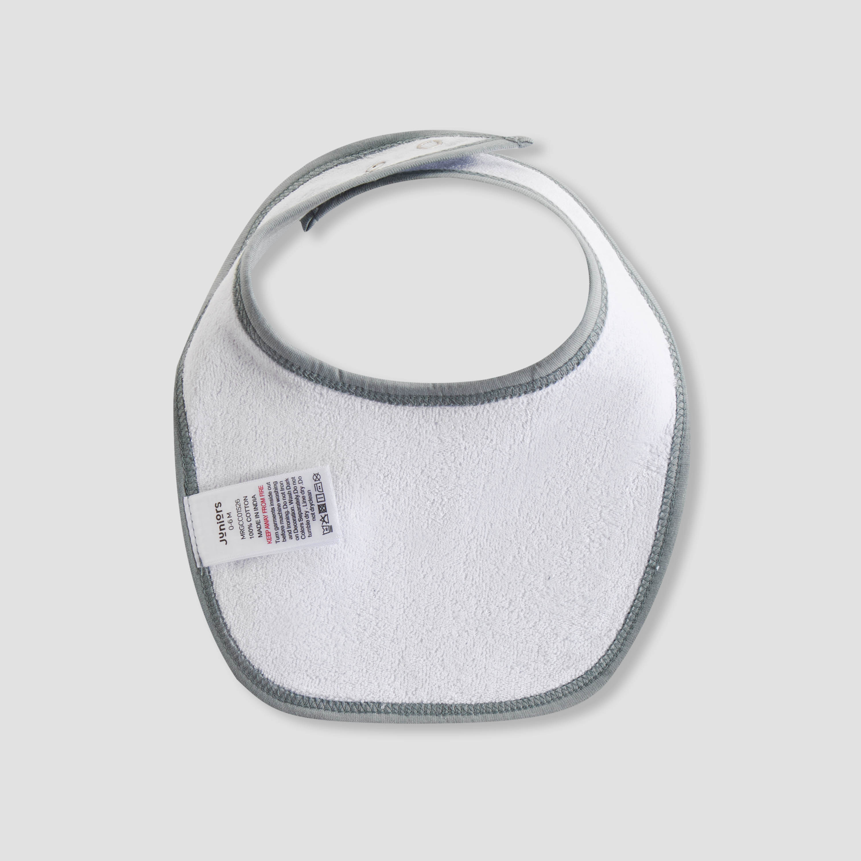 Pack of 5 Juniors Baby Bib with Snap Button Closure-baby-feeding-bibs-image-7