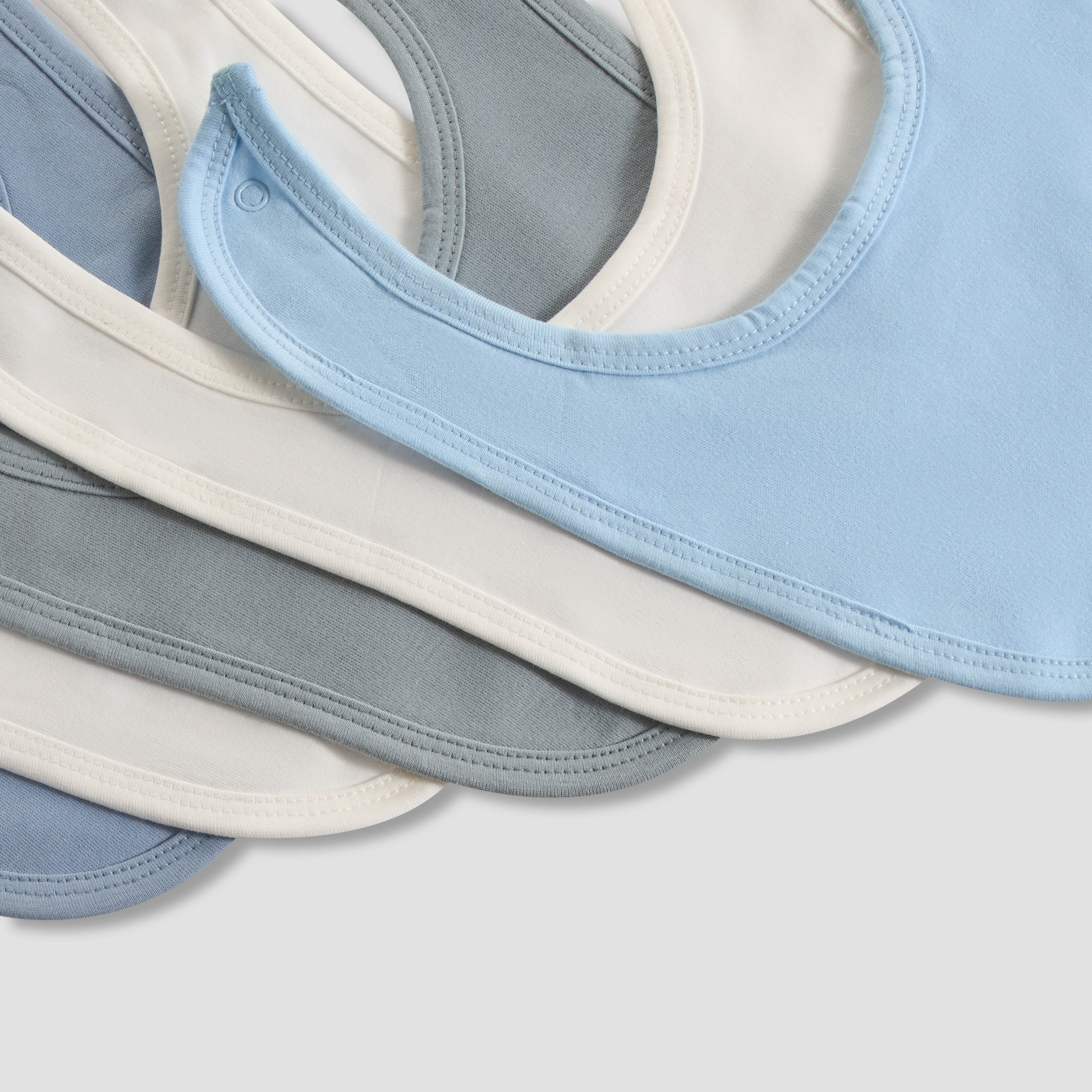 Pack of 5 Juniors Baby Bib with Snap Button Closure-baby-feeding-bibs-image-8