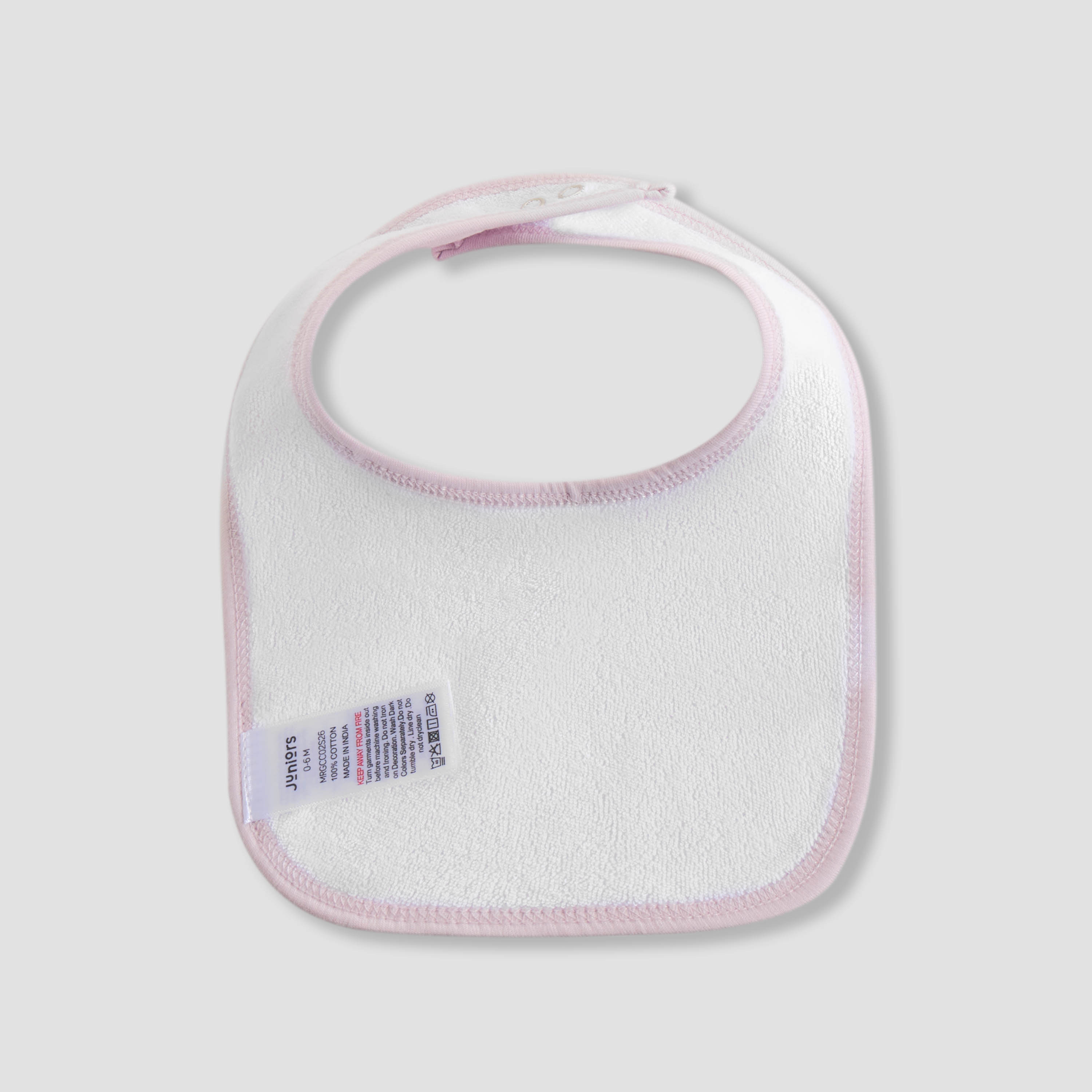 Pack of 5 Juniors Baby Bib with Snap Button Closure-baby-feeding-bibs-image-7
