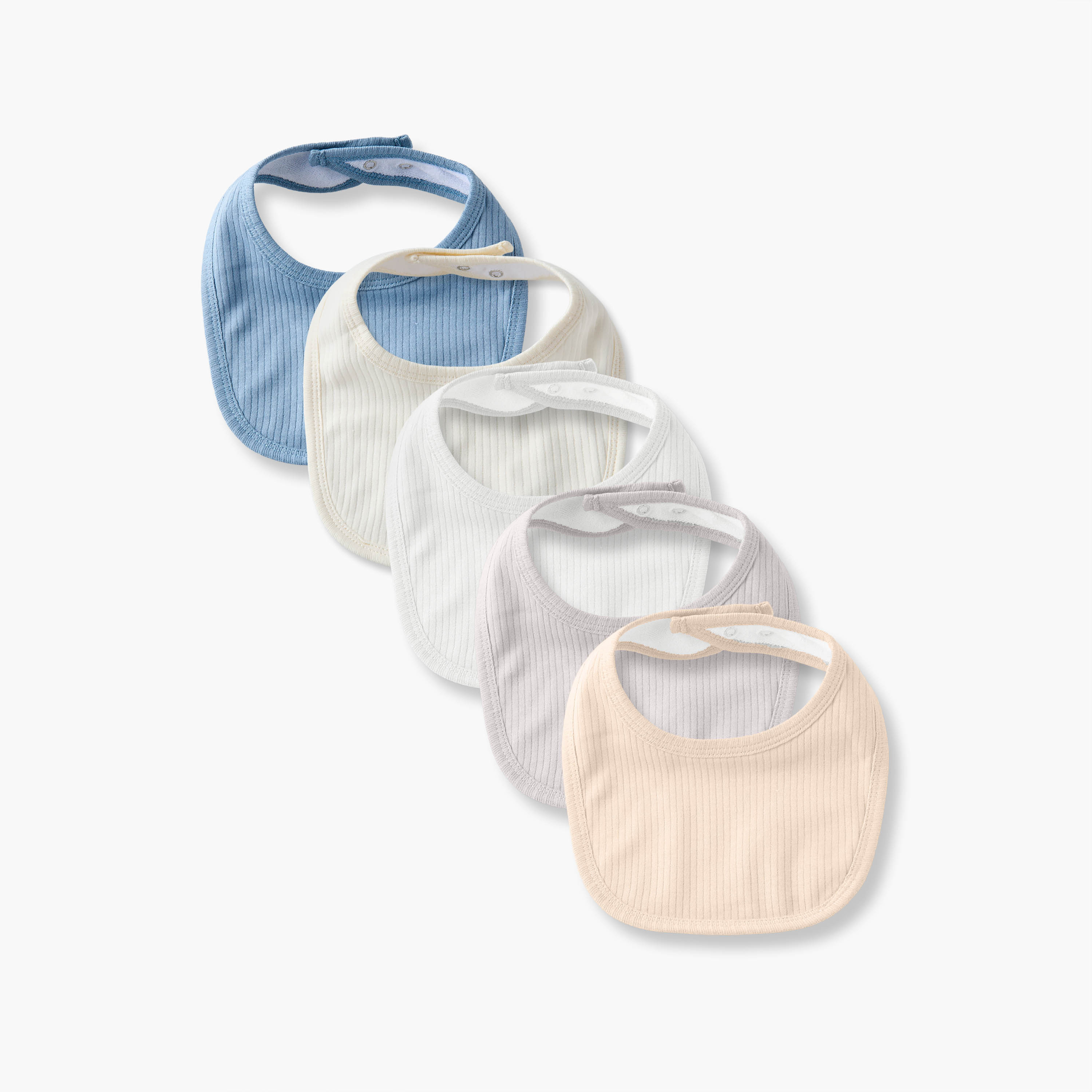 مرايل أطفال بارزة الملمس من جونيورز - عبوة 5 قطع-baby-feeding-bibs-image-1