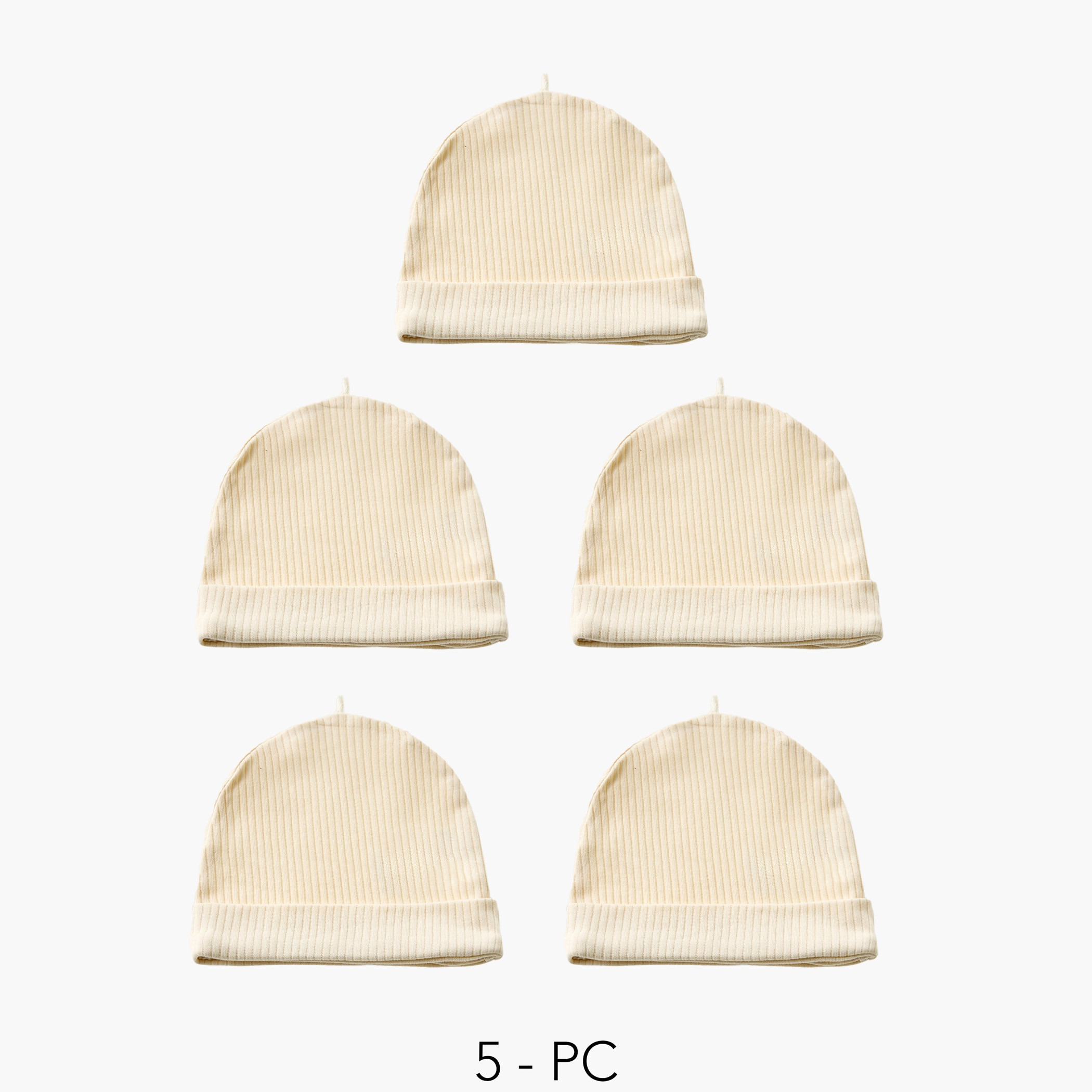 Pack of 5 Juniors Cap with Rolled Hem-baby-boys-accessories-caps-image-1