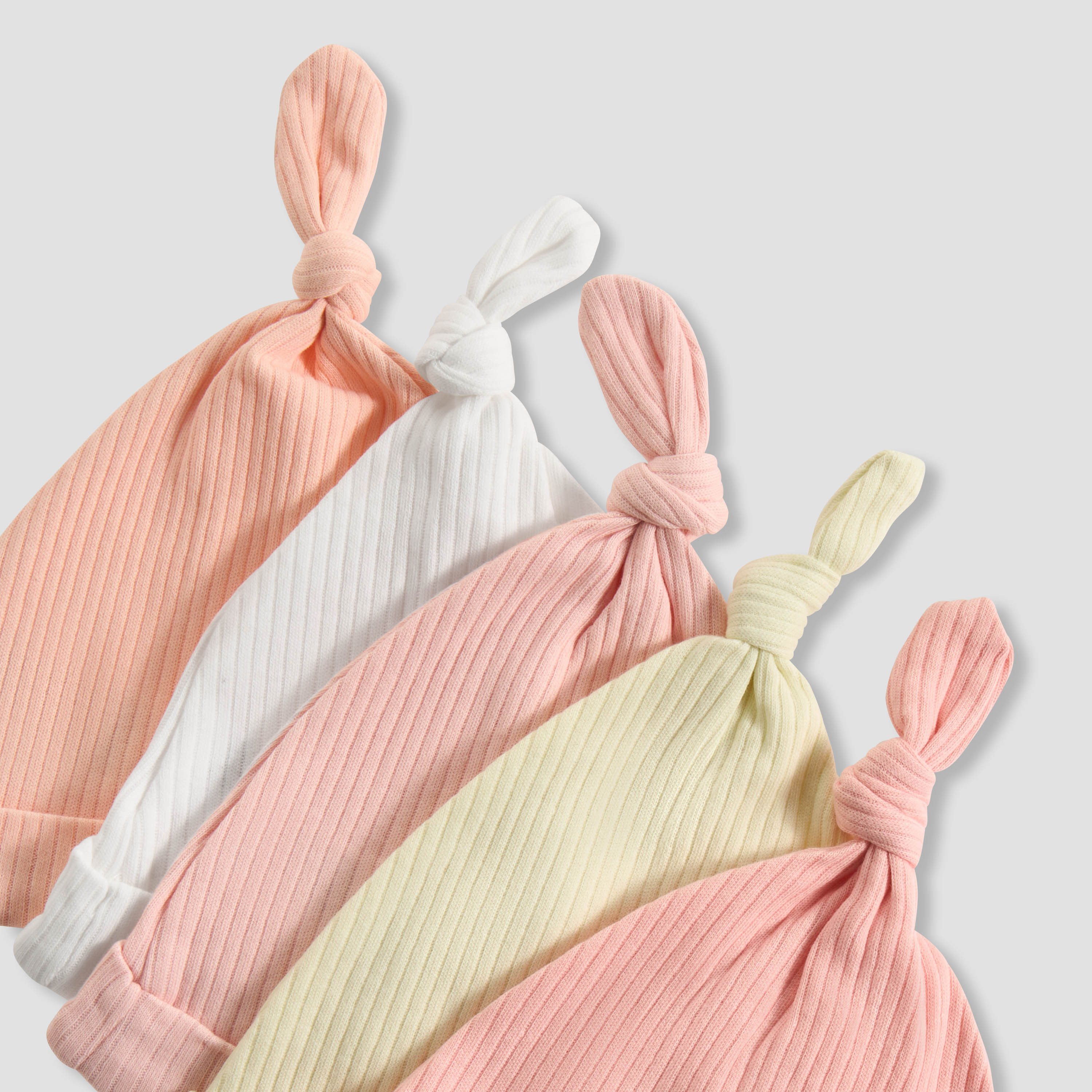 Pack of 5 Juniors Cap with Ribbed Design-baby-girls-accessories-caps-image-9