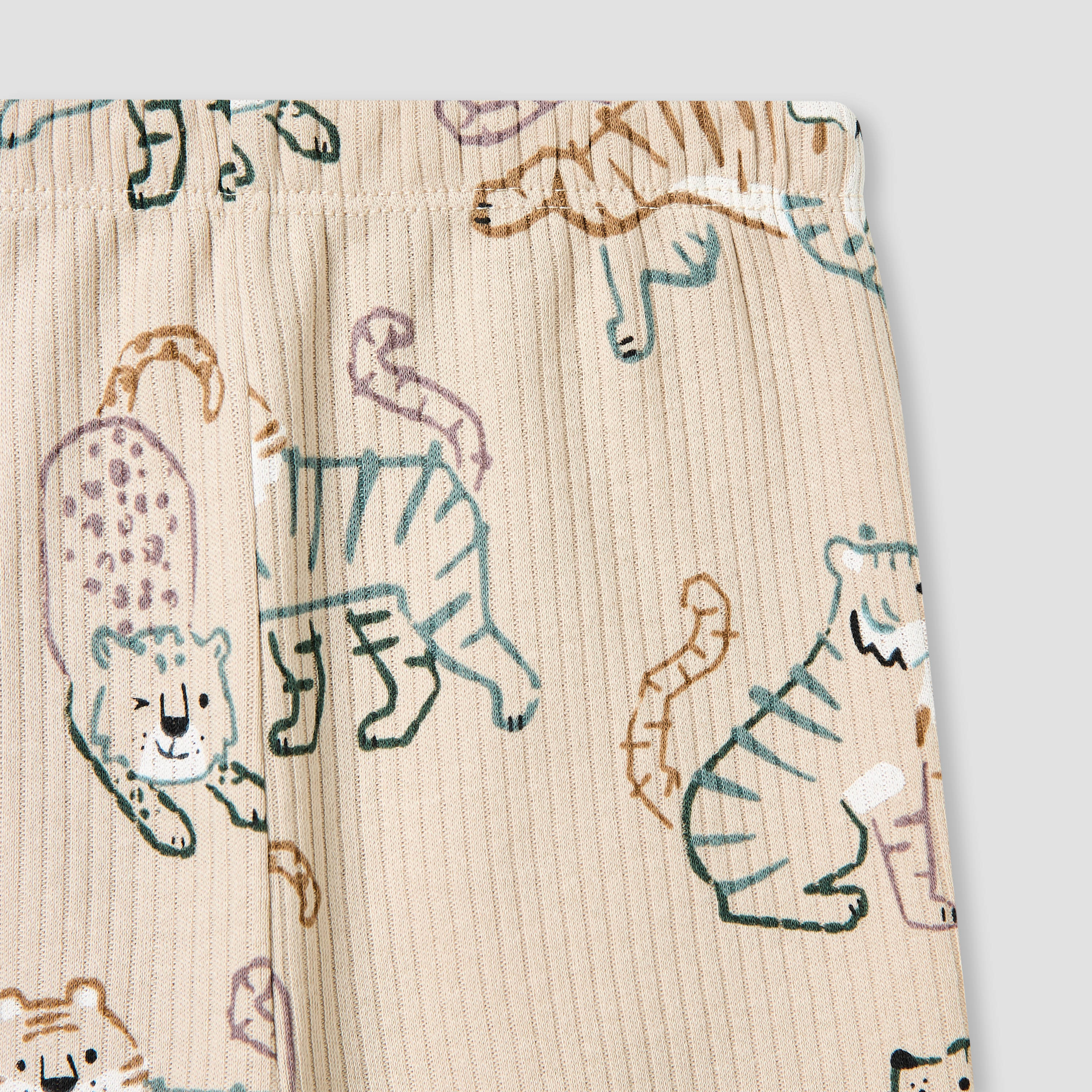 Juniors Pyjama Set with Safari Print - Cotton - Long Sleeves - Henley Neck-baby-boys-clothing-nightwear-pyjamasets-image-5