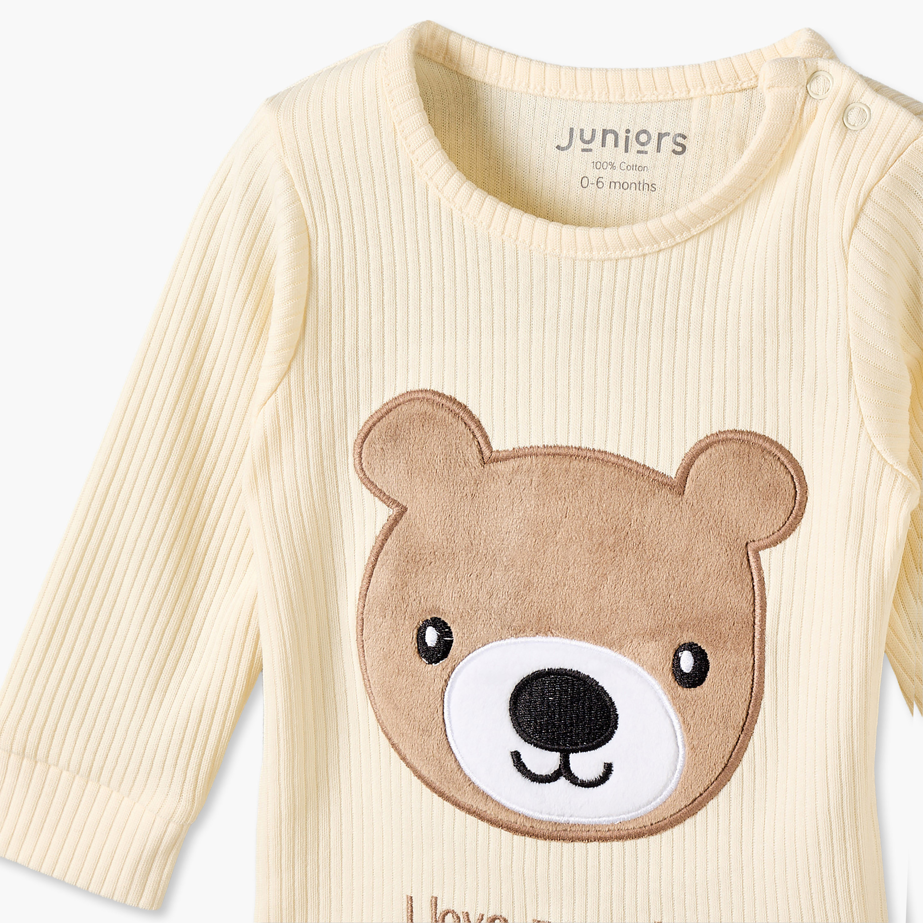 طقم بيجاما قطن بياقة ضيقة وأكمام طويلة وزر إغلاق كباس من جونيورز - عبوة من 3 قطع-baby-boys-clothing-nightwear-pyjamasets-image-10