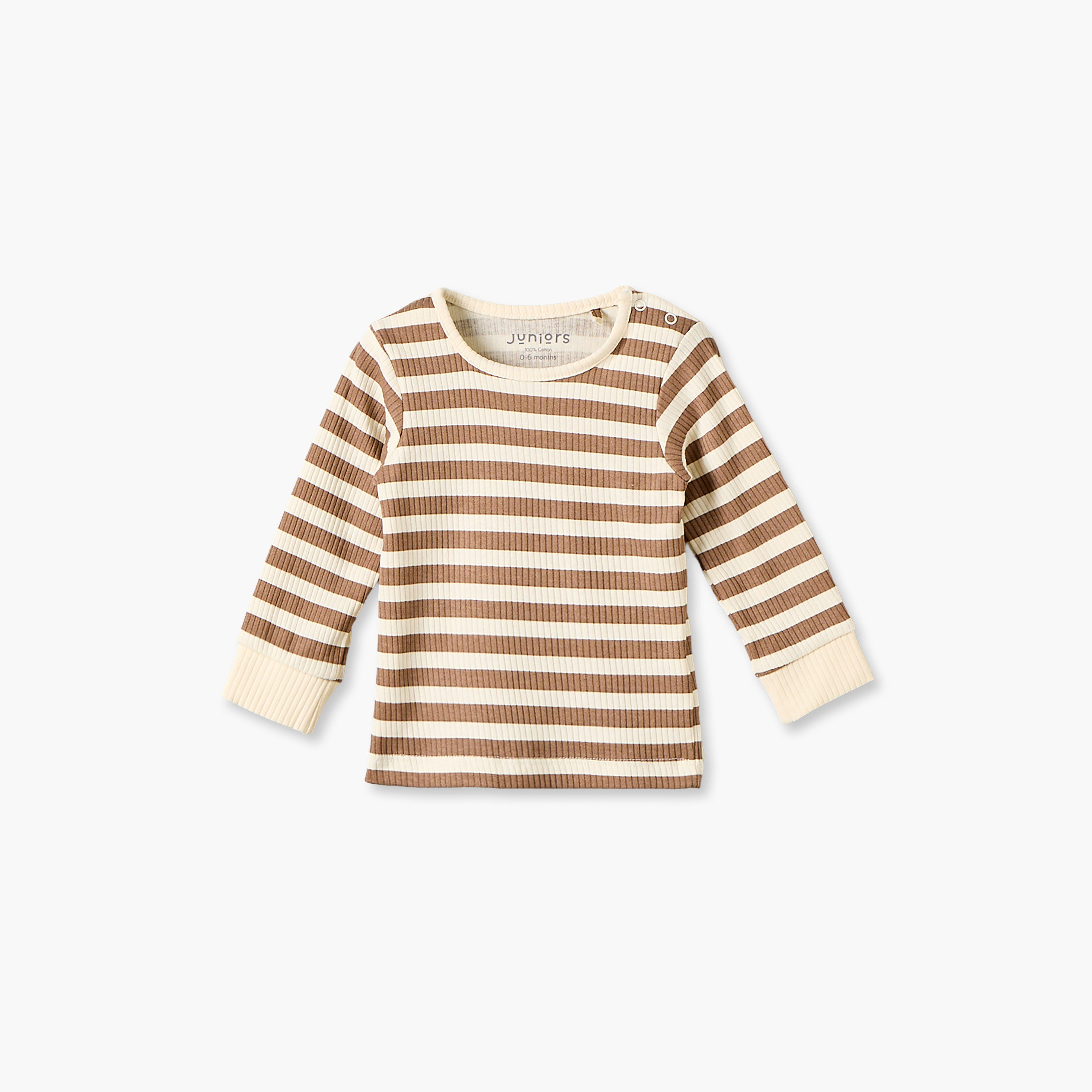 طقم بيجاما قطن بياقة ضيقة وأكمام طويلة وزر إغلاق كباس من جونيورز - عبوة من 3 قطع-baby-boys-clothing-nightwear-pyjamasets-image-6