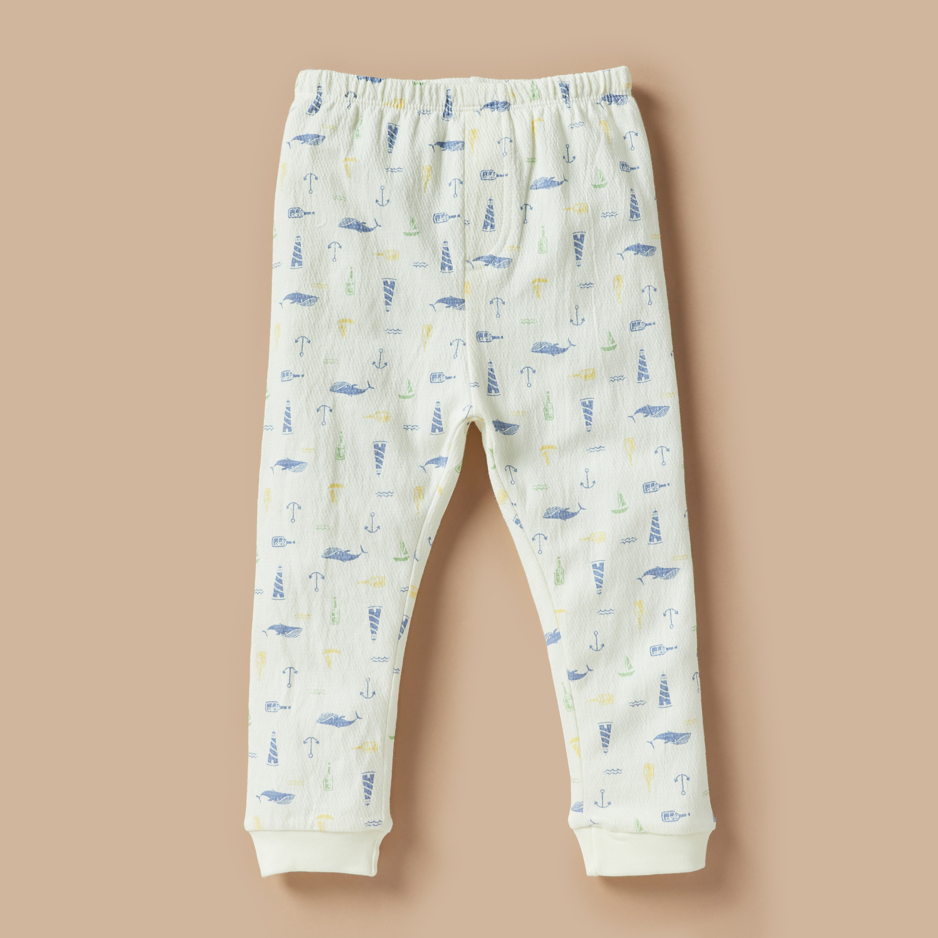 Juniors All-Over Nautical Print T-shirt and Pyjama Set-baby-boys-clothing-nightwear-pyjamasets-image-3