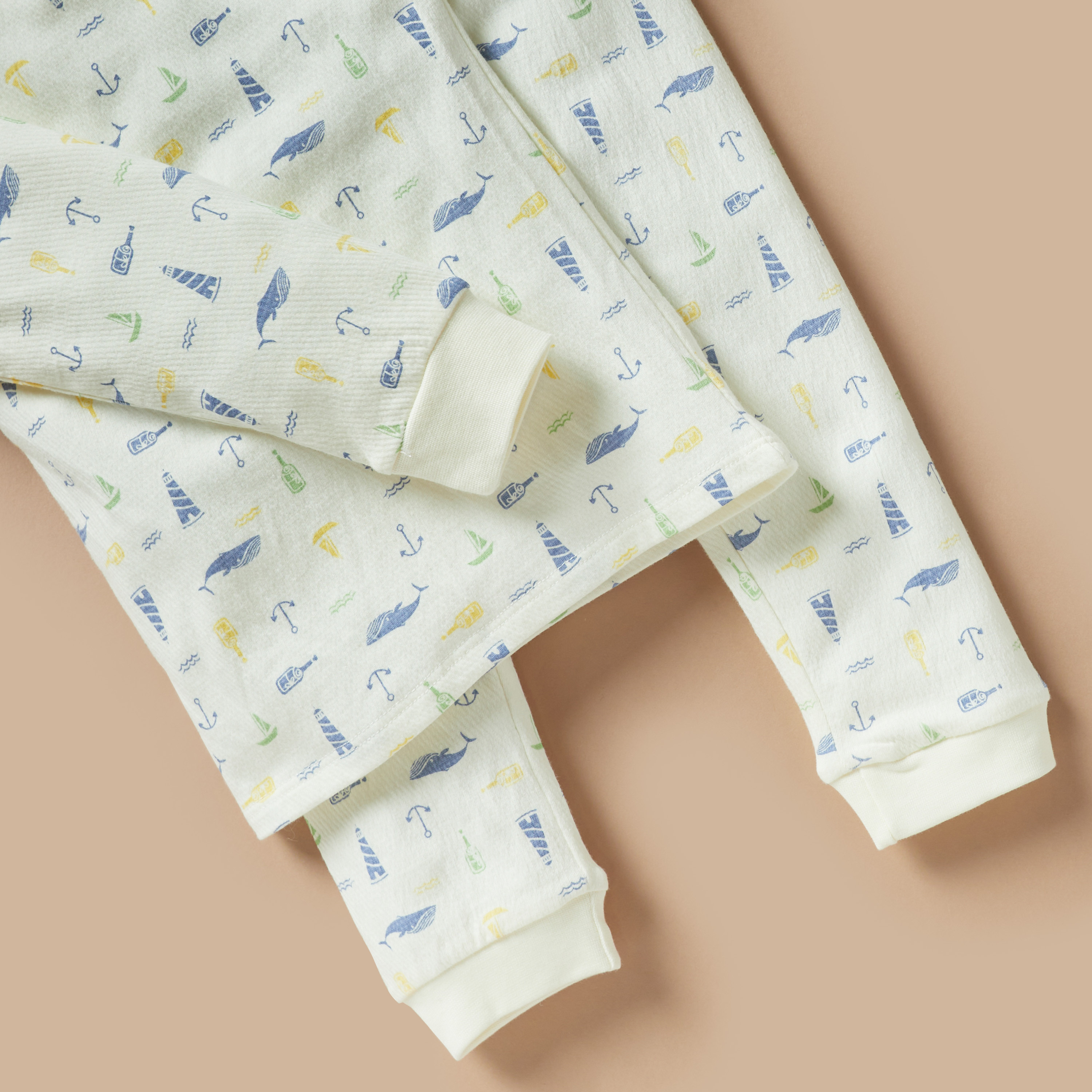 Juniors All-Over Nautical Print T-shirt and Pyjama Set-baby-boys-clothing-nightwear-pyjamasets-image-5