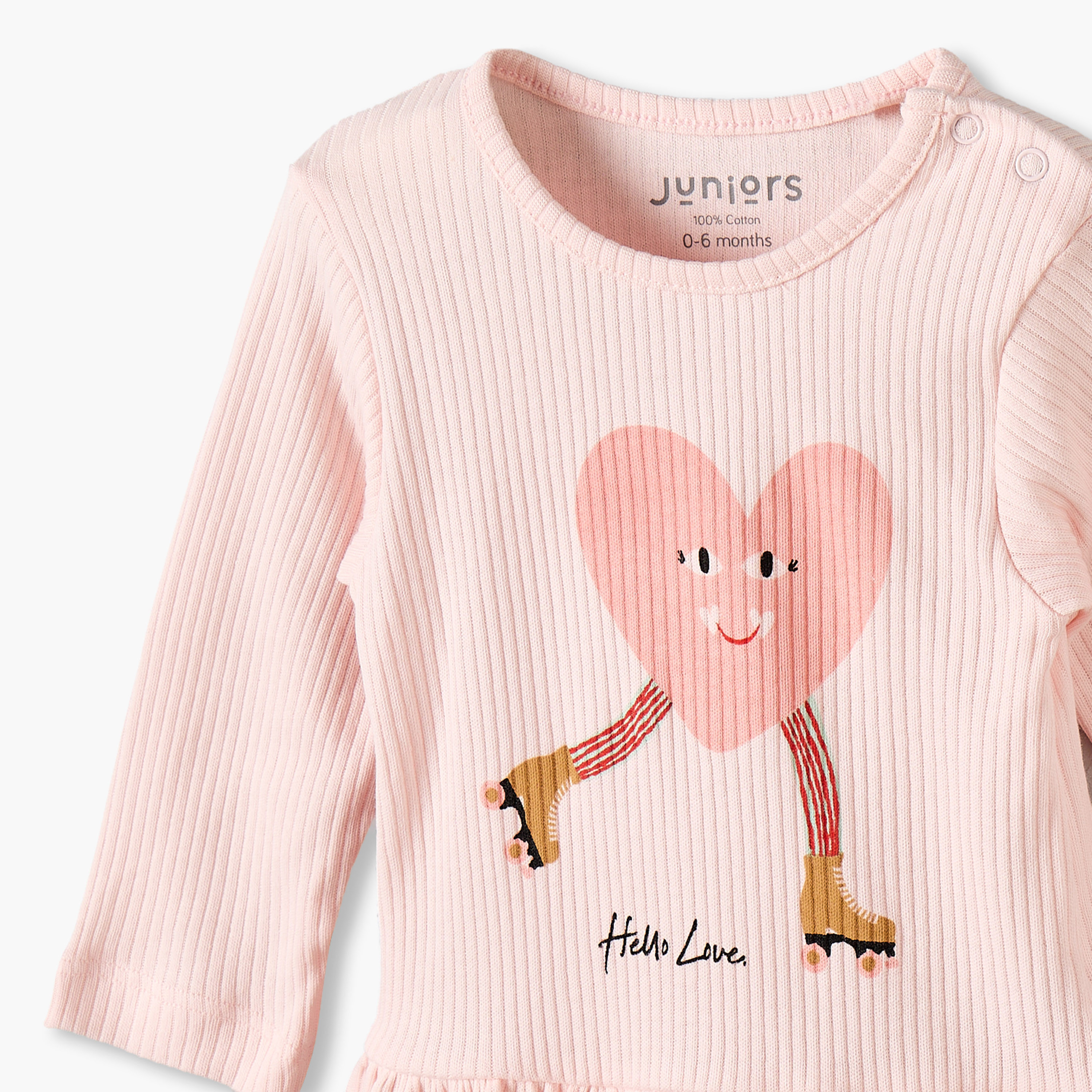 طقم بيجاما قطن برقبة ضيقة وأكمام طويلة وطبعات متنوعة من جونيورز - عبوة من 3 أطقم-baby-girls-clothing-nightwear-pyjamasets-image-10