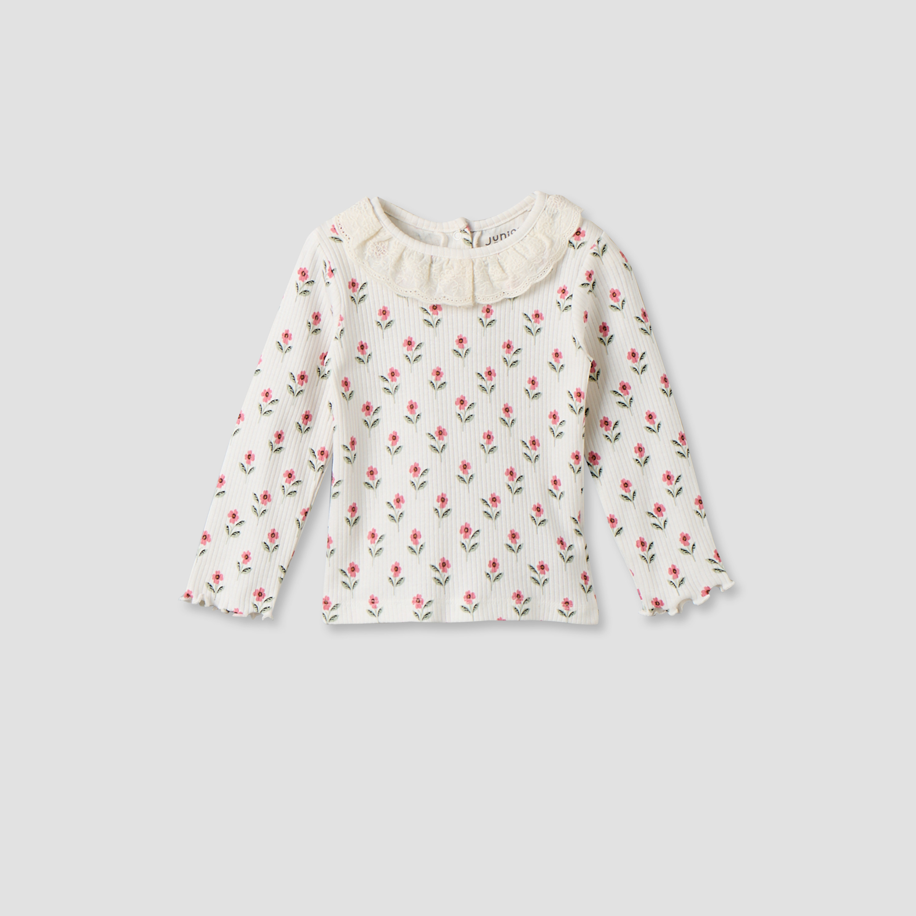 Pack of 3 Juniors Cotton Crew Neck Long Sleeves Pyjama Set with Floral Prints-baby-girls-clothing-nightwear-pyjamasets-image-4