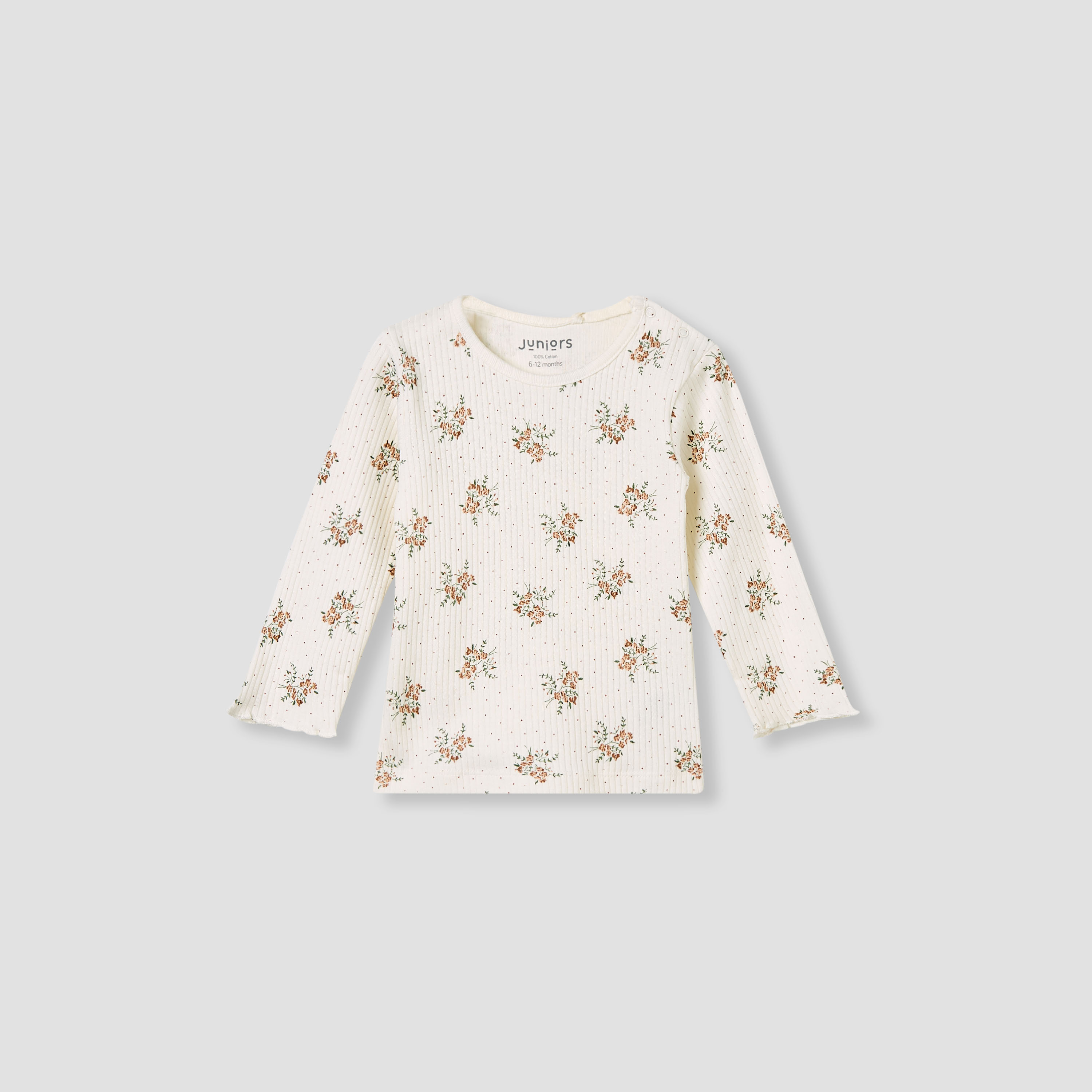 Juniors Pyjama Set with Floral Print - Cotton - Long Sleeves - Round Neck-promo_babyshop_Buy3for99_KSA130126-image-2