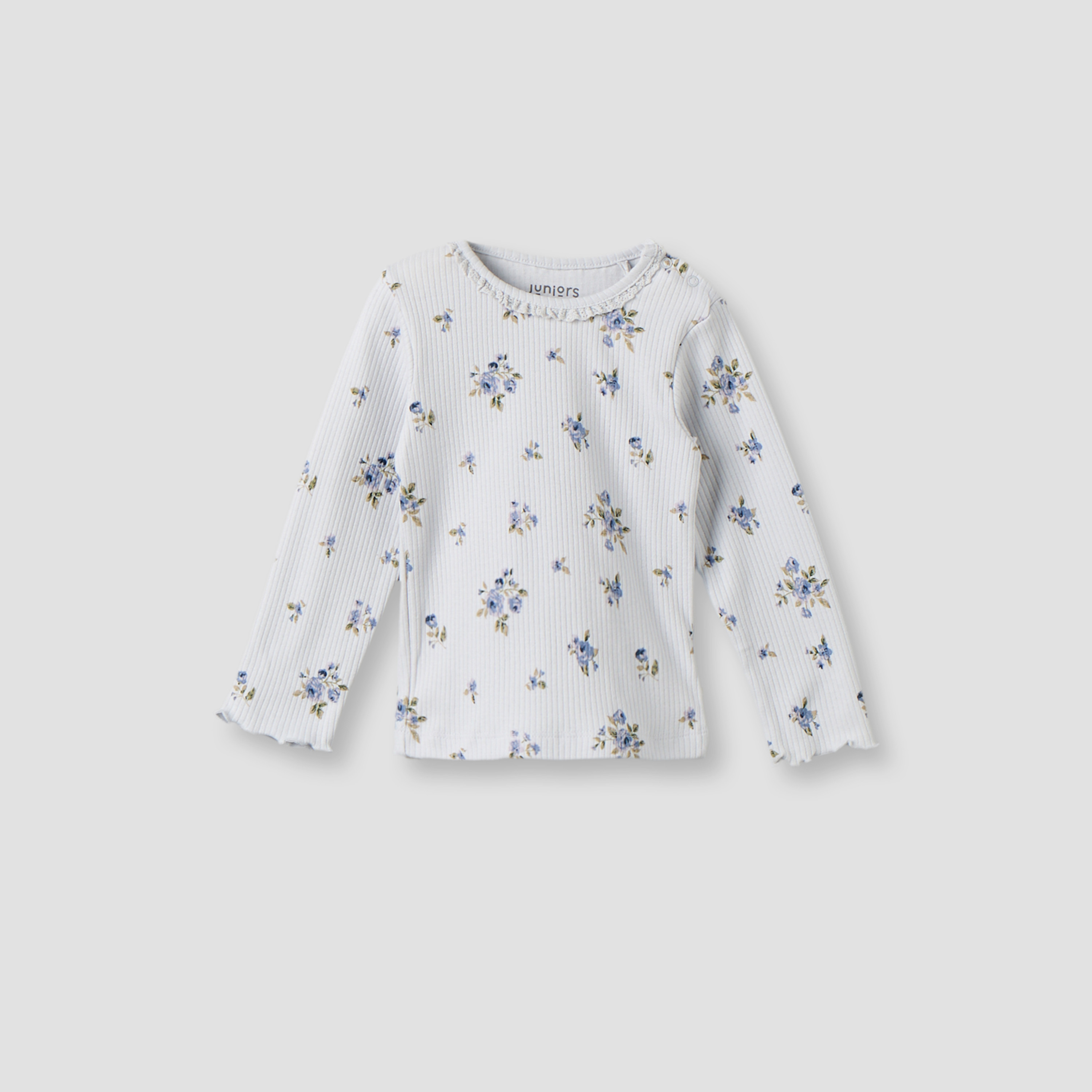 Pack of 3 Juniors Cotton Crew Neck Long Sleeves Pyjama Set with Floral Print-baby-girls-clothing-nightwear-pyjamasets-image-3
