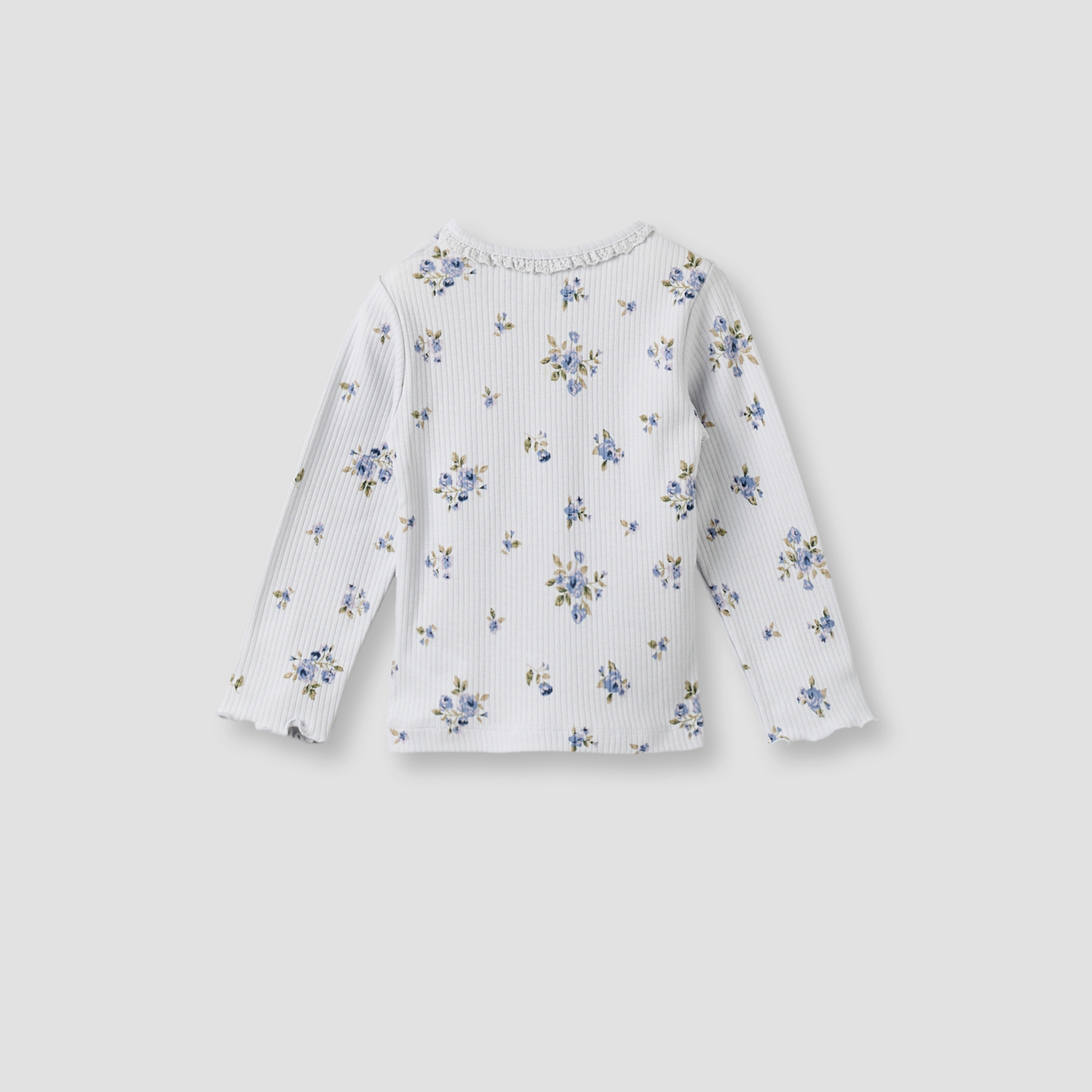 Pack of 3 Juniors Cotton Crew Neck Long Sleeves Pyjama Set with Floral Print-baby-girls-clothing-nightwear-pyjamasets-image-4