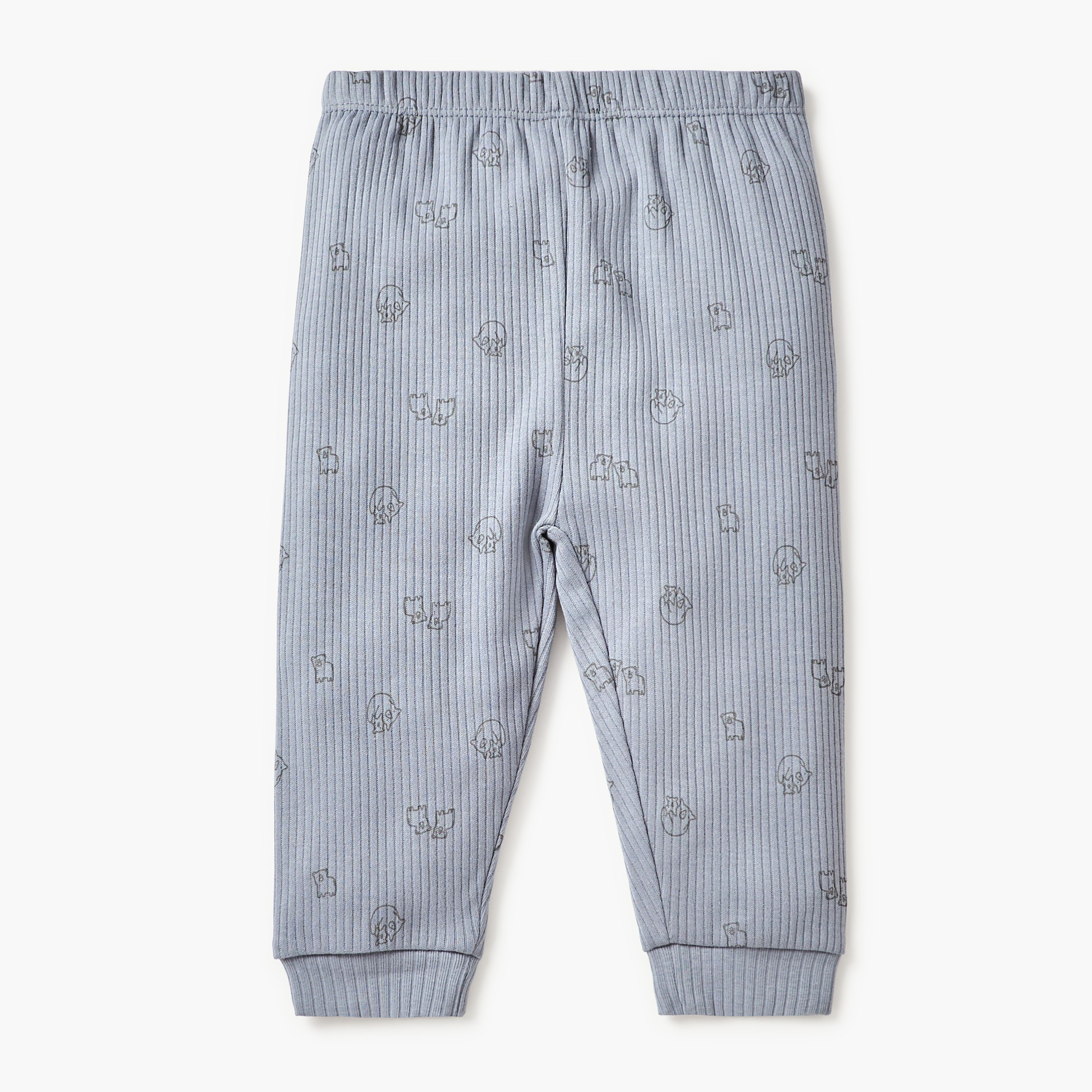 Juniors Printed T-shirt with Pyjama - Set of 3-baby-boys-clothing-nightwear-pyjamasets-image-3