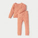 Juniors Textured Long Sleeves T-shirt and Pyjama Set-Pyjama Sets-thumbnail-0