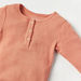Juniors Textured Long Sleeves T-shirt and Pyjama Set-Pyjama Sets-thumbnail-1