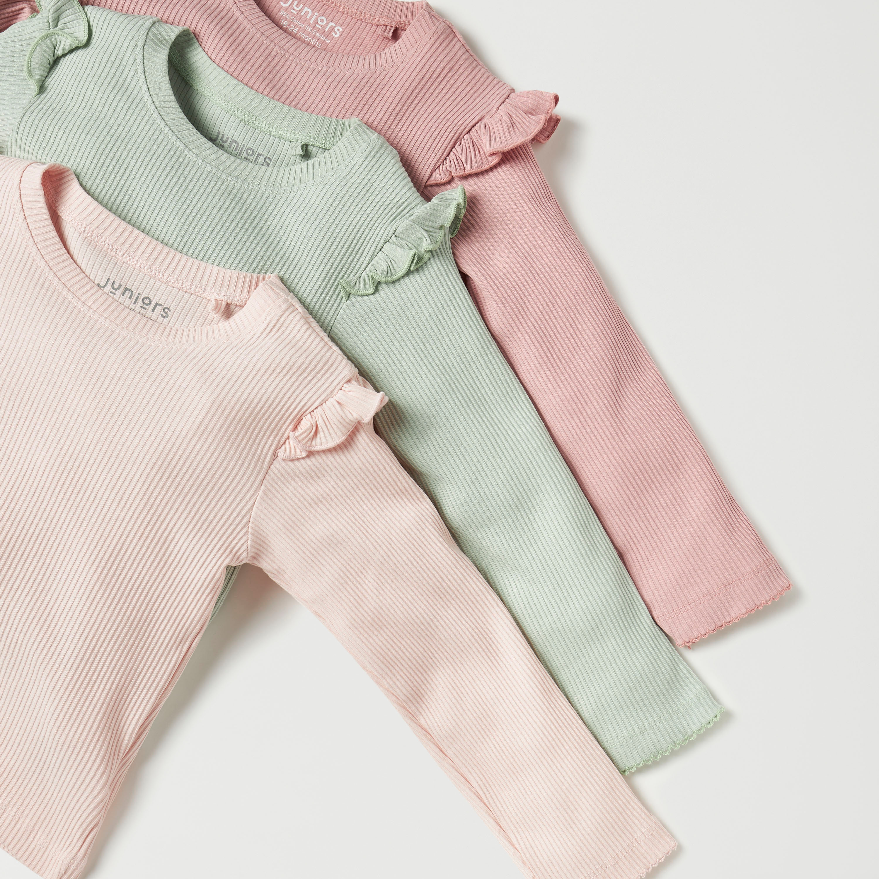 Juniors Ribbed T-shirt and Pyjama - Set of 3-baby-girls-clothing-nightwear-pyjamasets-image-5